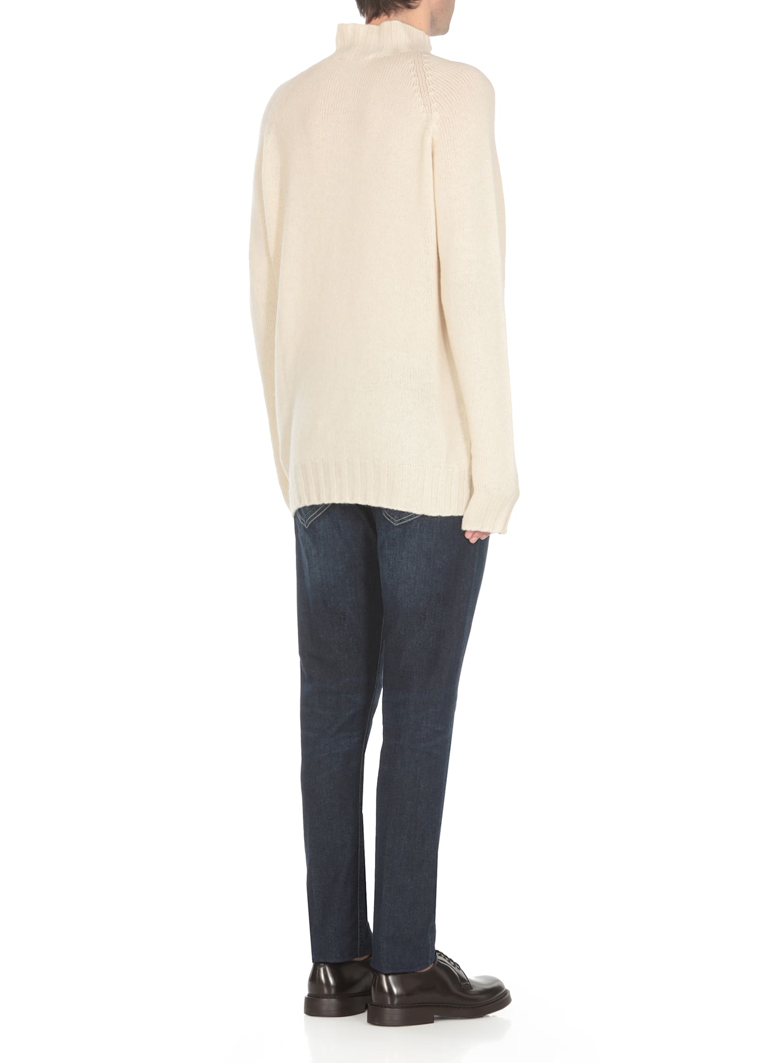 Shop Tagliatore Filbert Sweater In Ivory