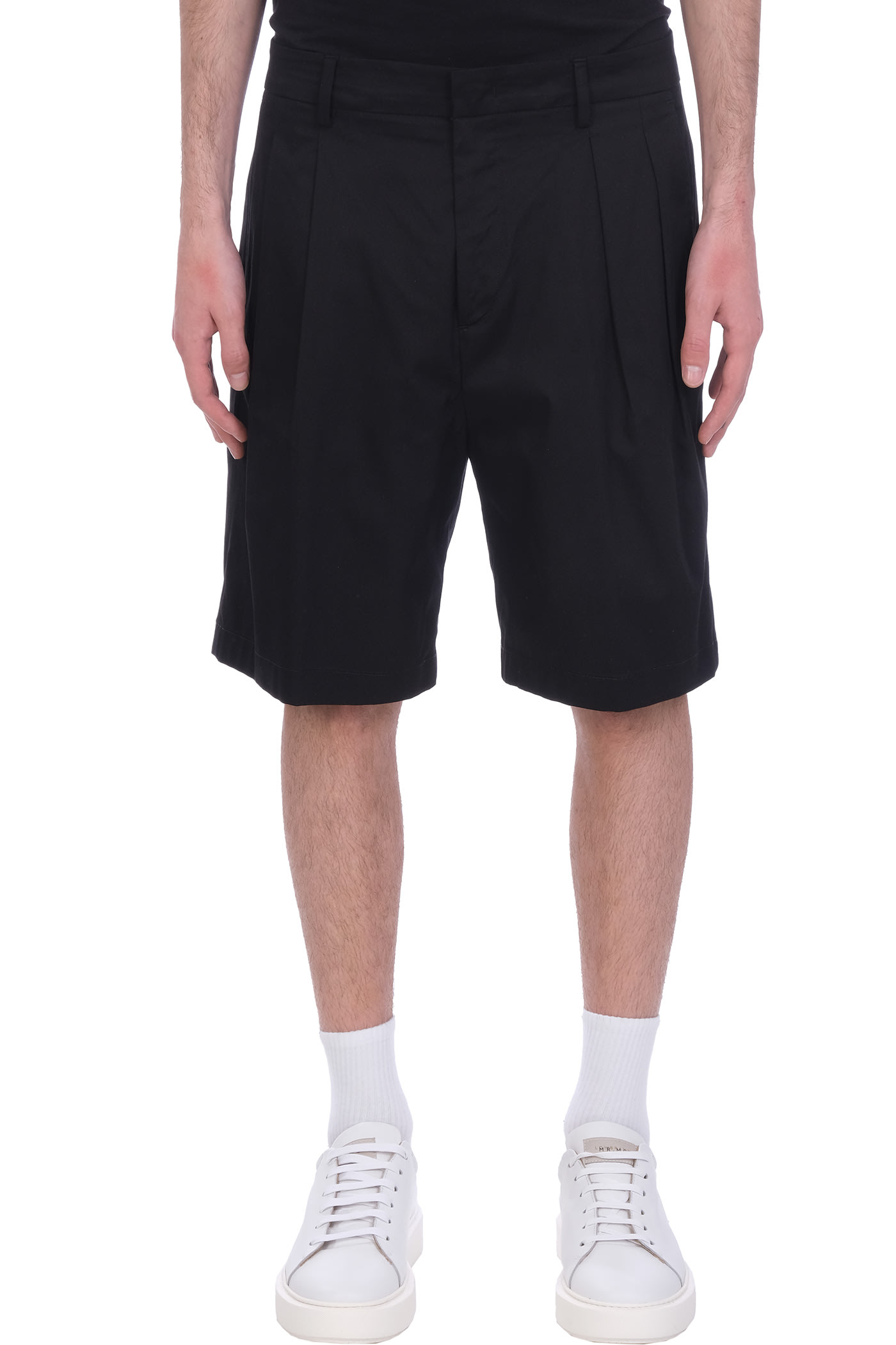 Low Brand Miami Shorts In Black Cotton