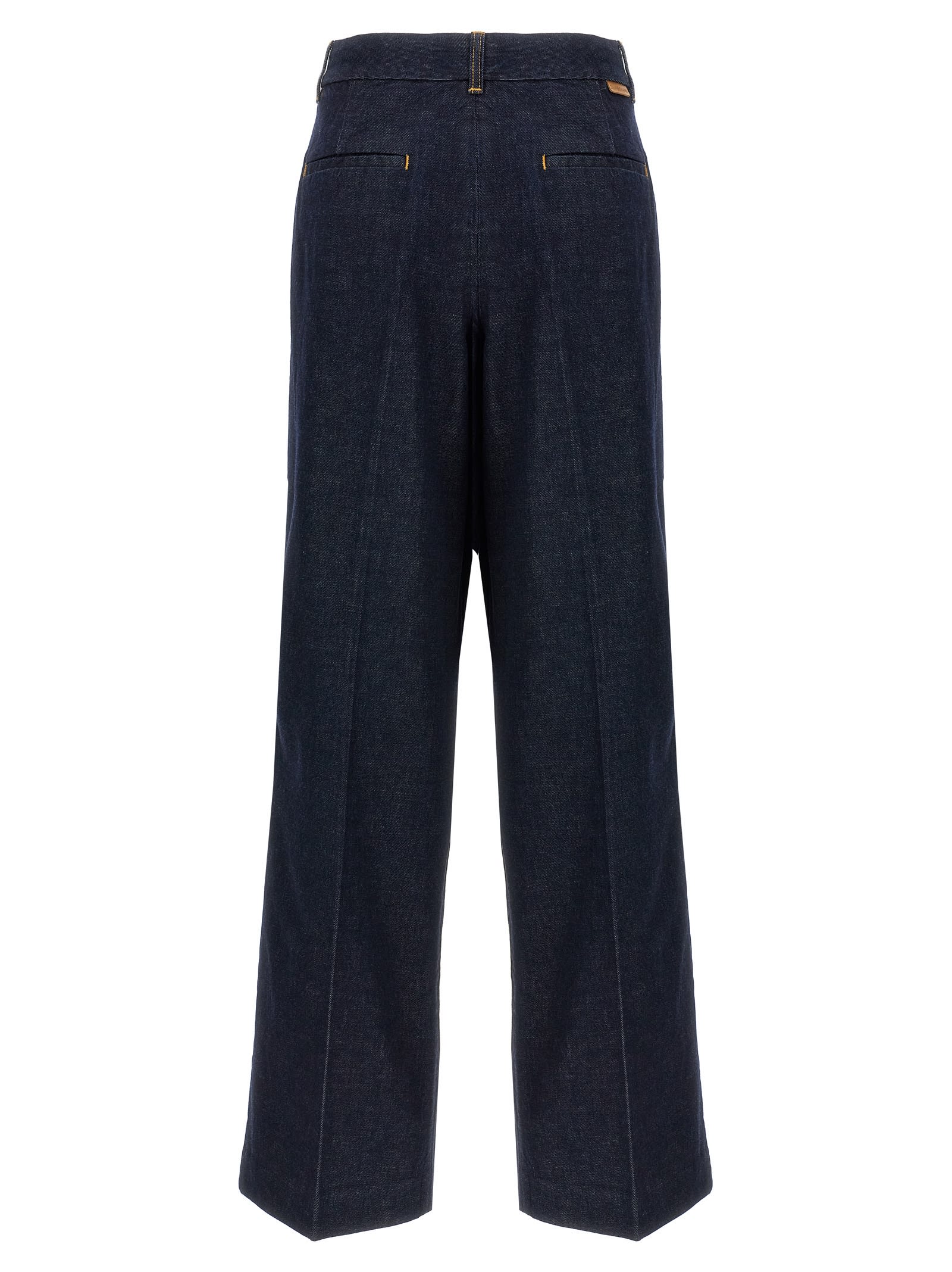 Shop Zimmermann Illustration Denim Jeans In Blue