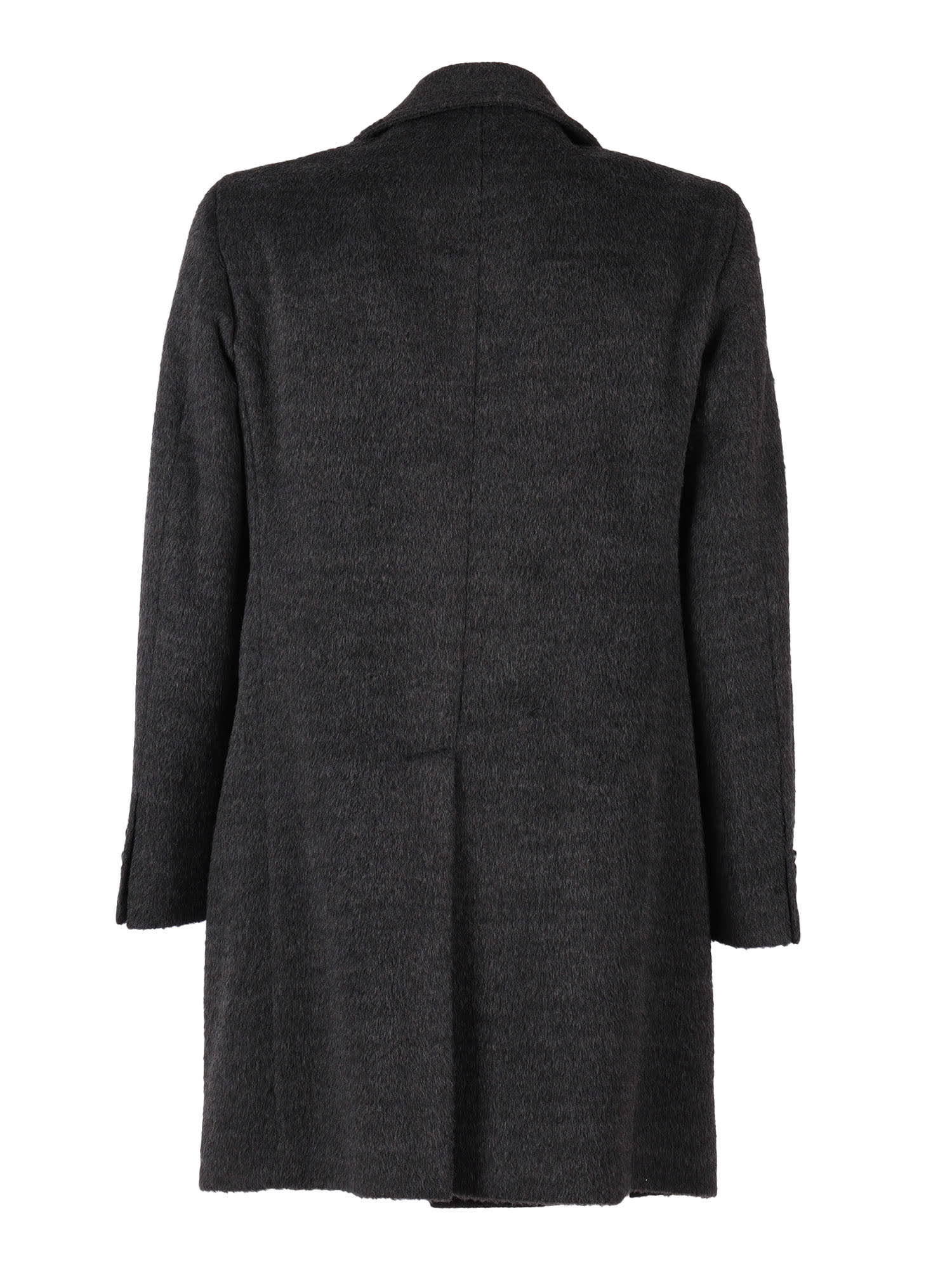 Luigi Bianchi Mantova Double-breasted Coat In Gray