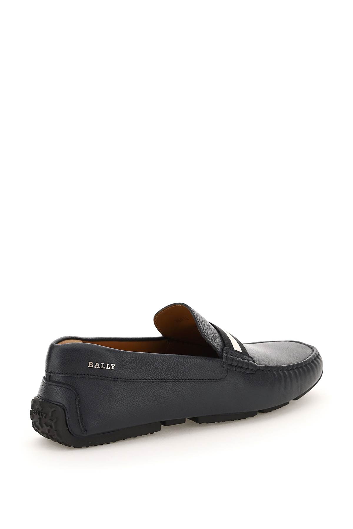 Shop Bally Pearce Loafers In Blue Navy (blue)