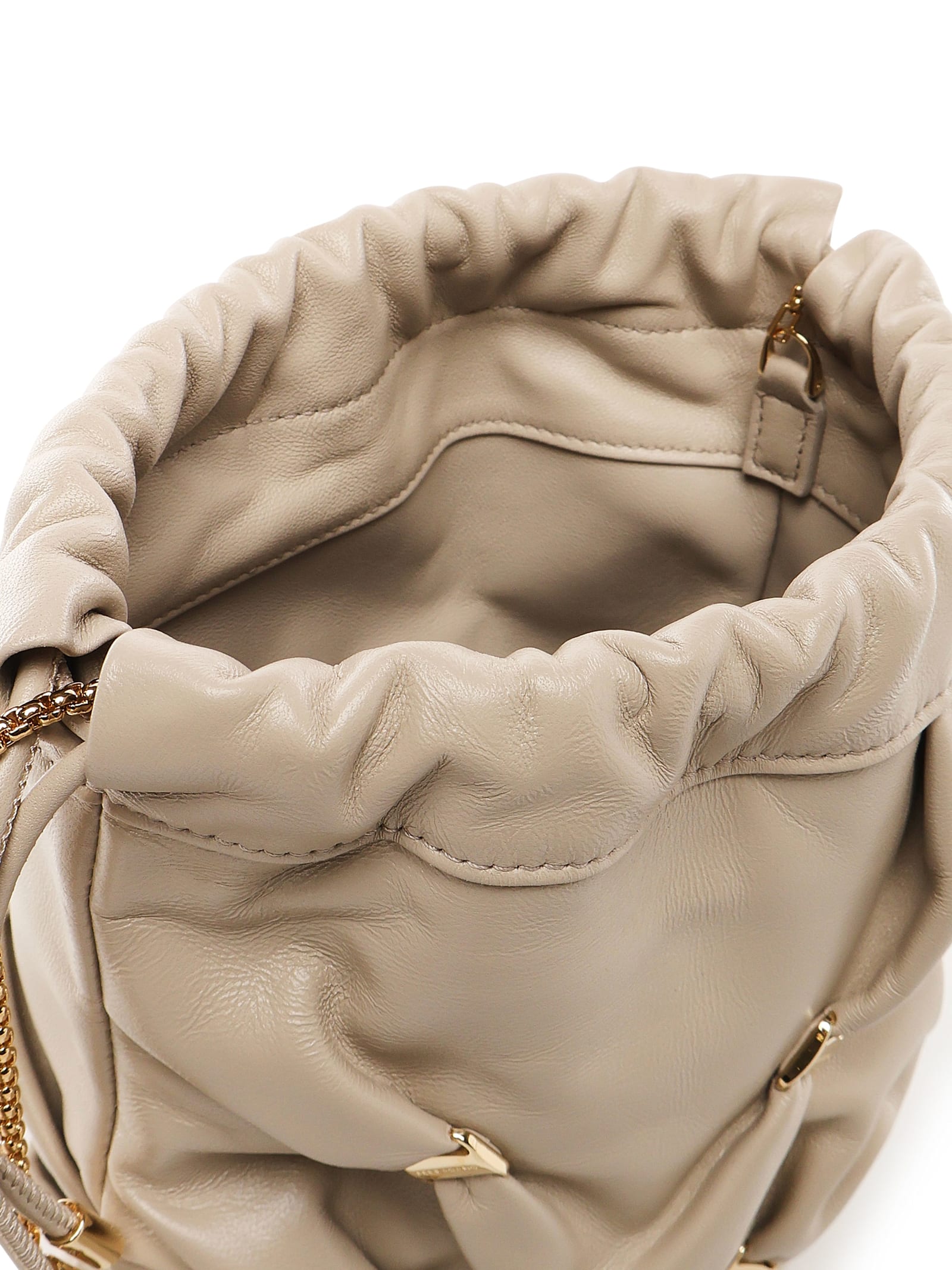 Ferragamo Mini Bucket In Beige