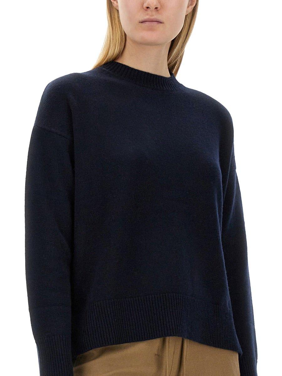 S Max Mara Irlanda Wool And Cashmere Sweater In Blu