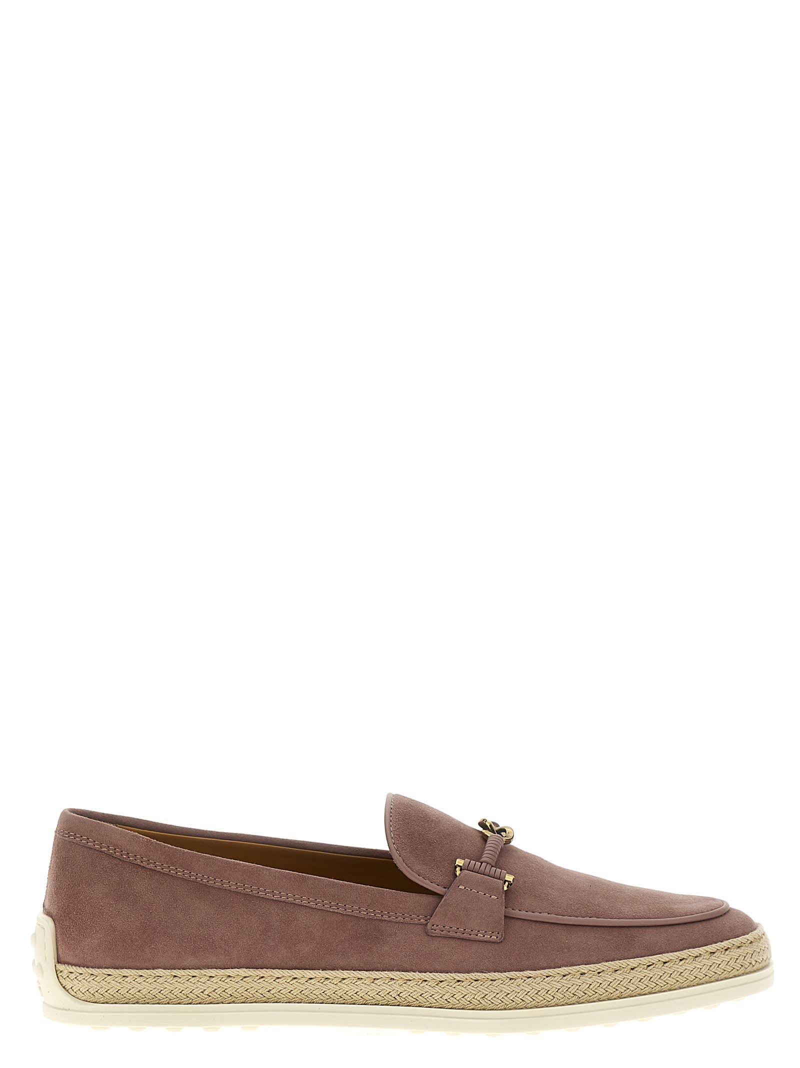 Shop Tod's Loafers In Pink
