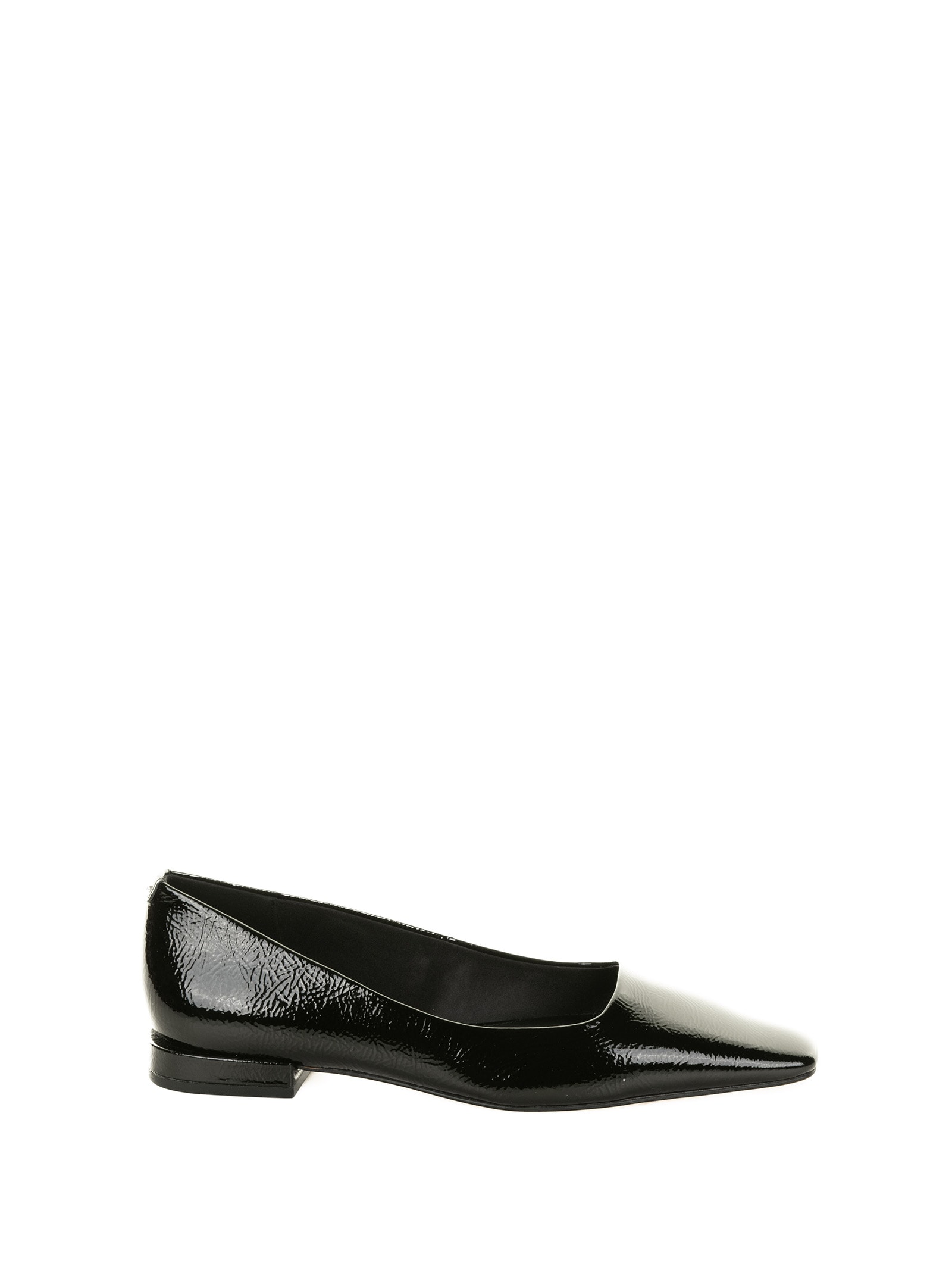 Michael Kors Darrah Crackled Patent Leather Ballet Flat In Animal Print