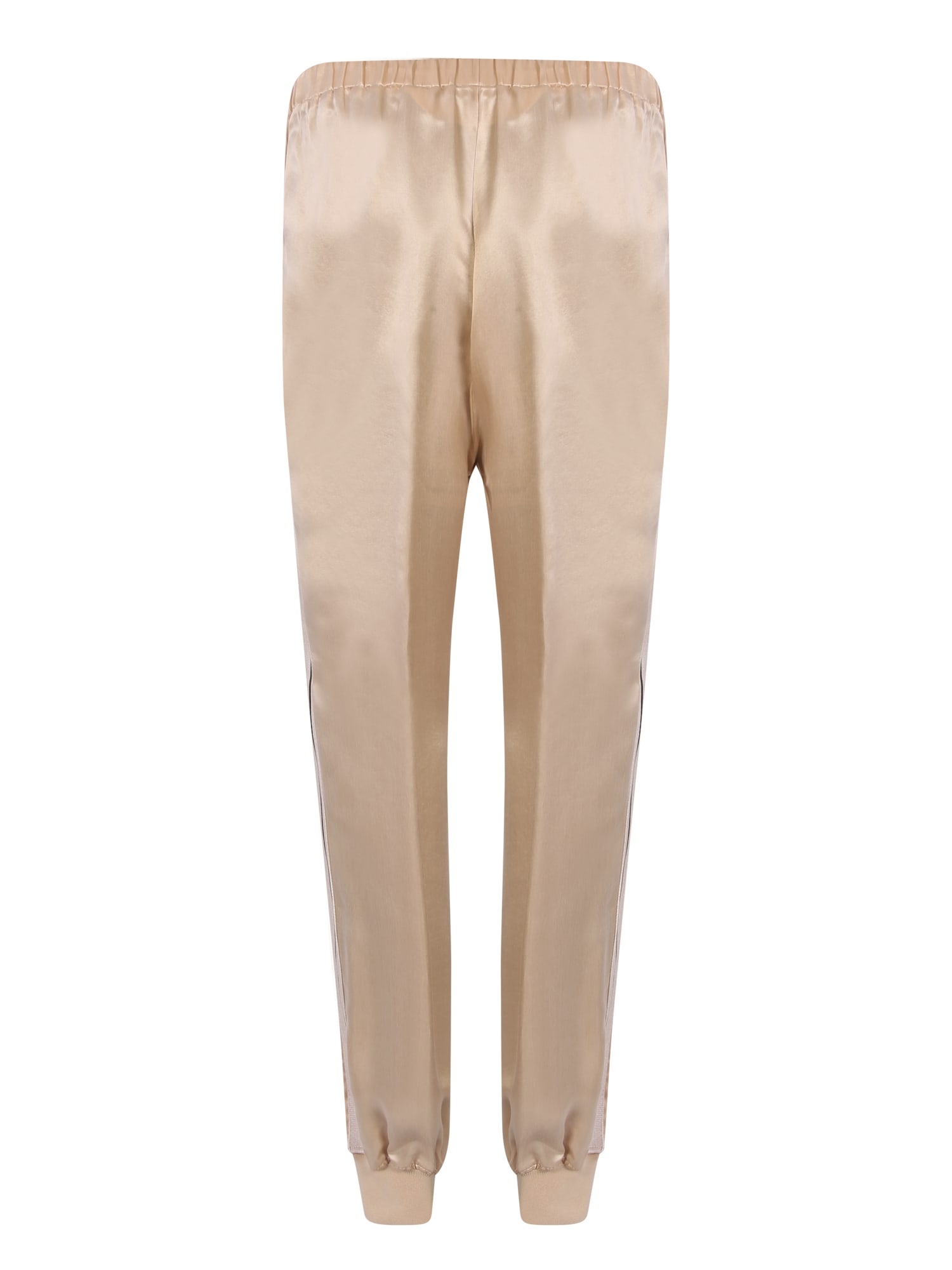 Shop Palm Angels Satin Track Pants In White