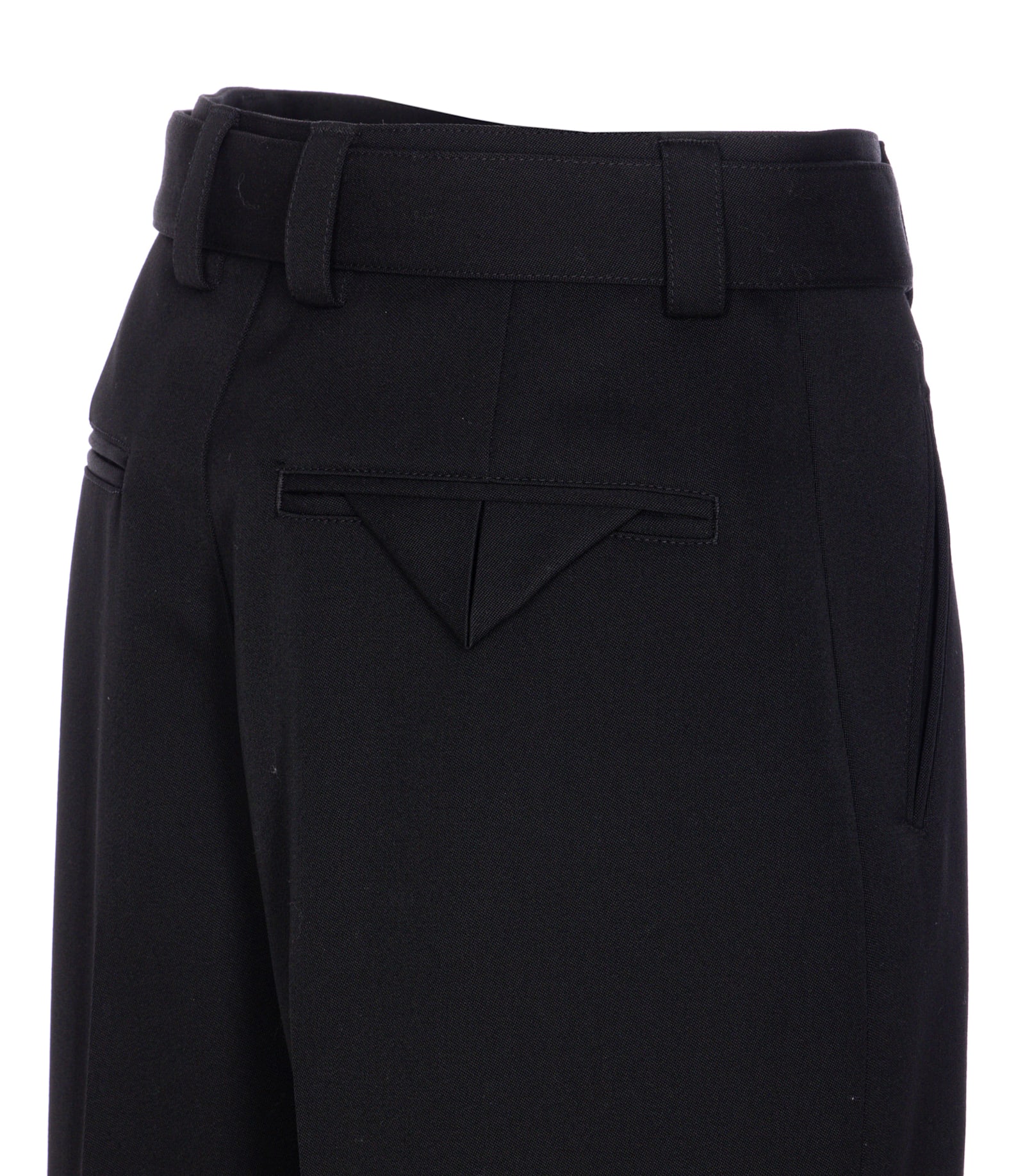 Bottega Veneta Cotton Twill Pants In Black