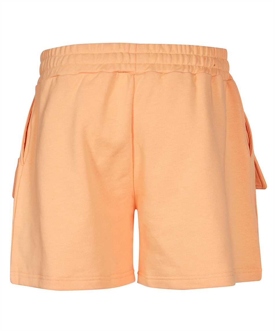Msgm Cotton Shorts In Orange