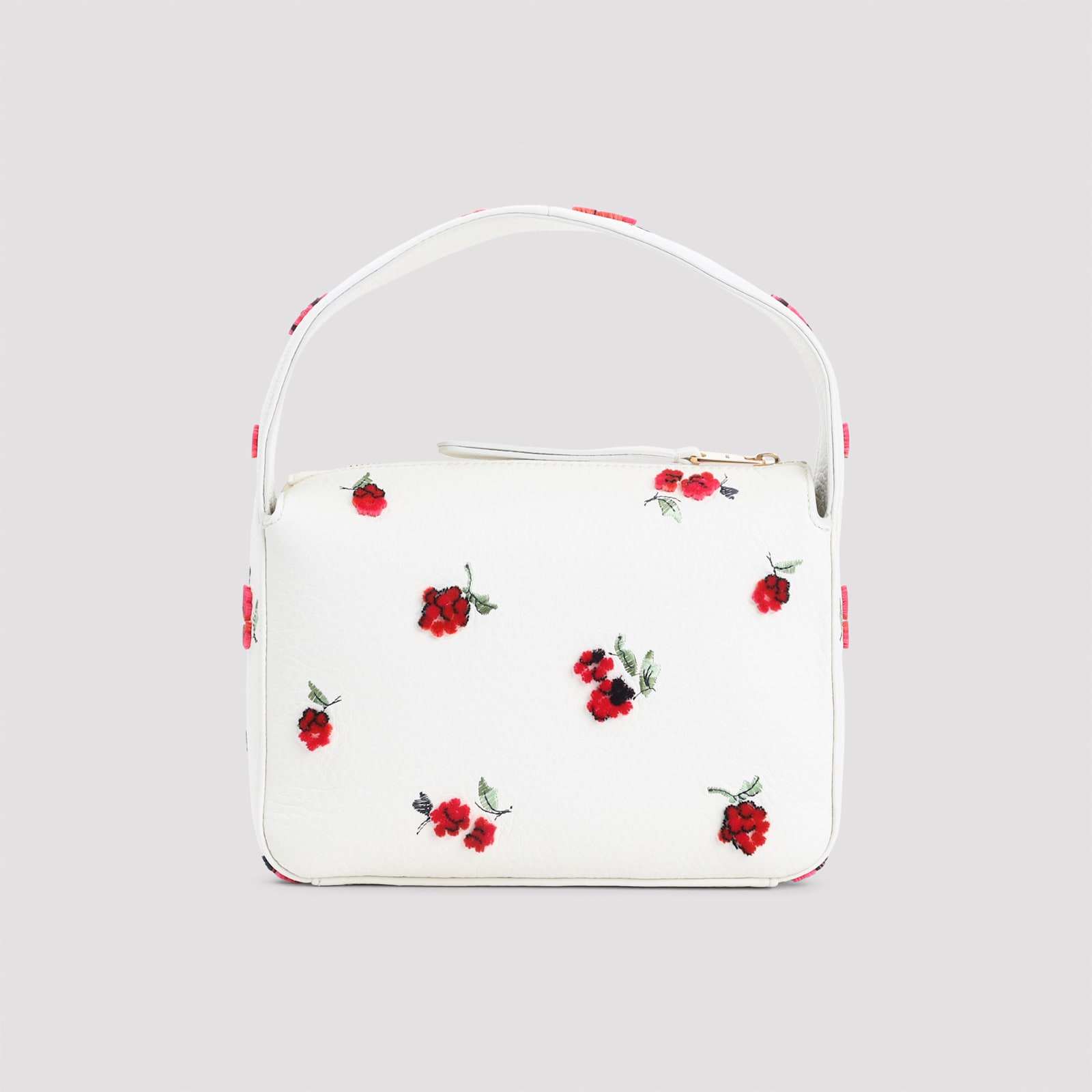 Khaite Small Elena Floral Top Handle Bag In Pink