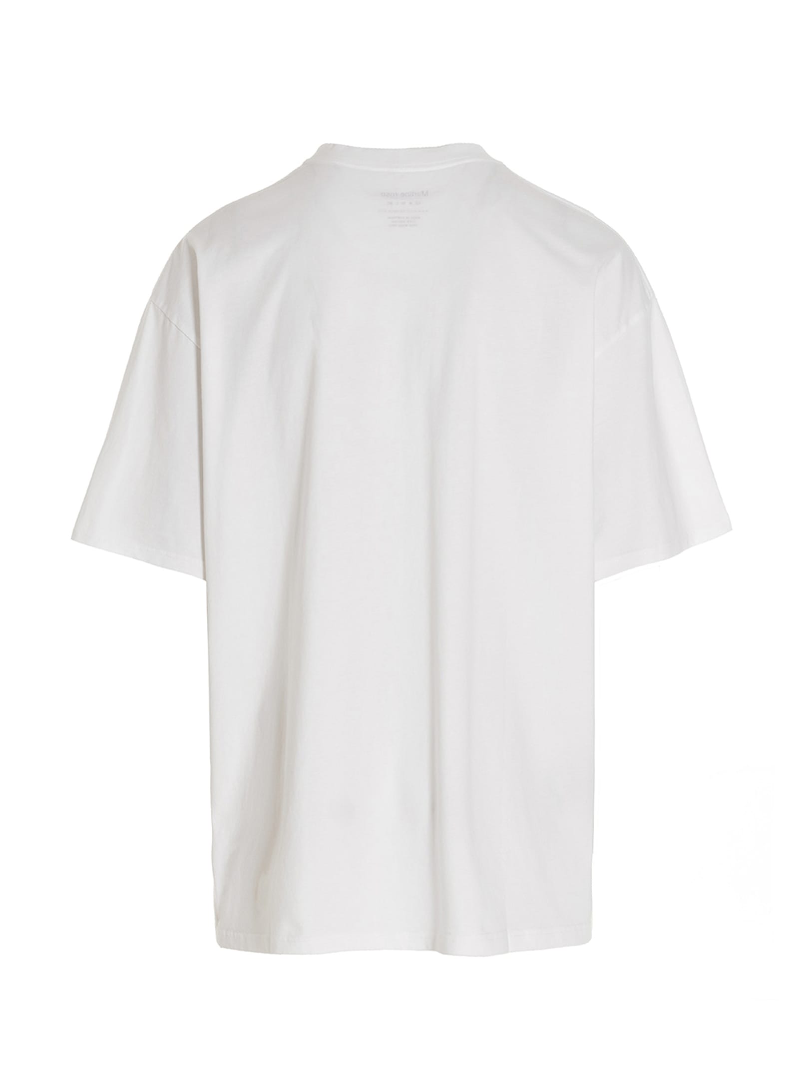 Shop Martine Rose T-shirt Boxy Oversized In White