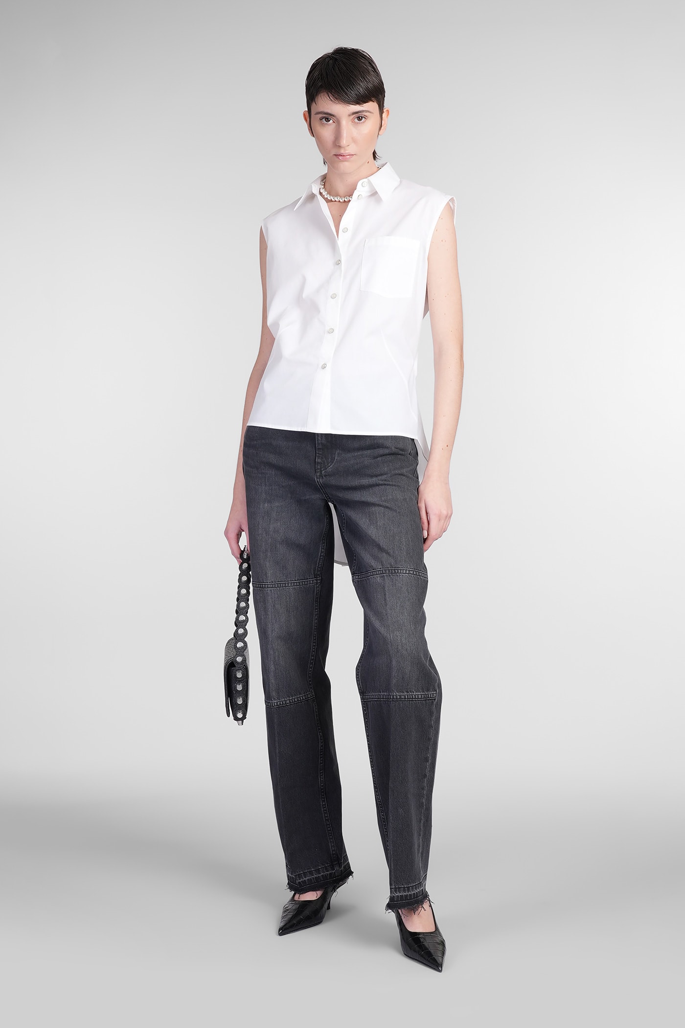 Helmut Lang Womens Carpenter Faded-wash Straight-leg Mid-rise Denim Jeans Faded Black In Black