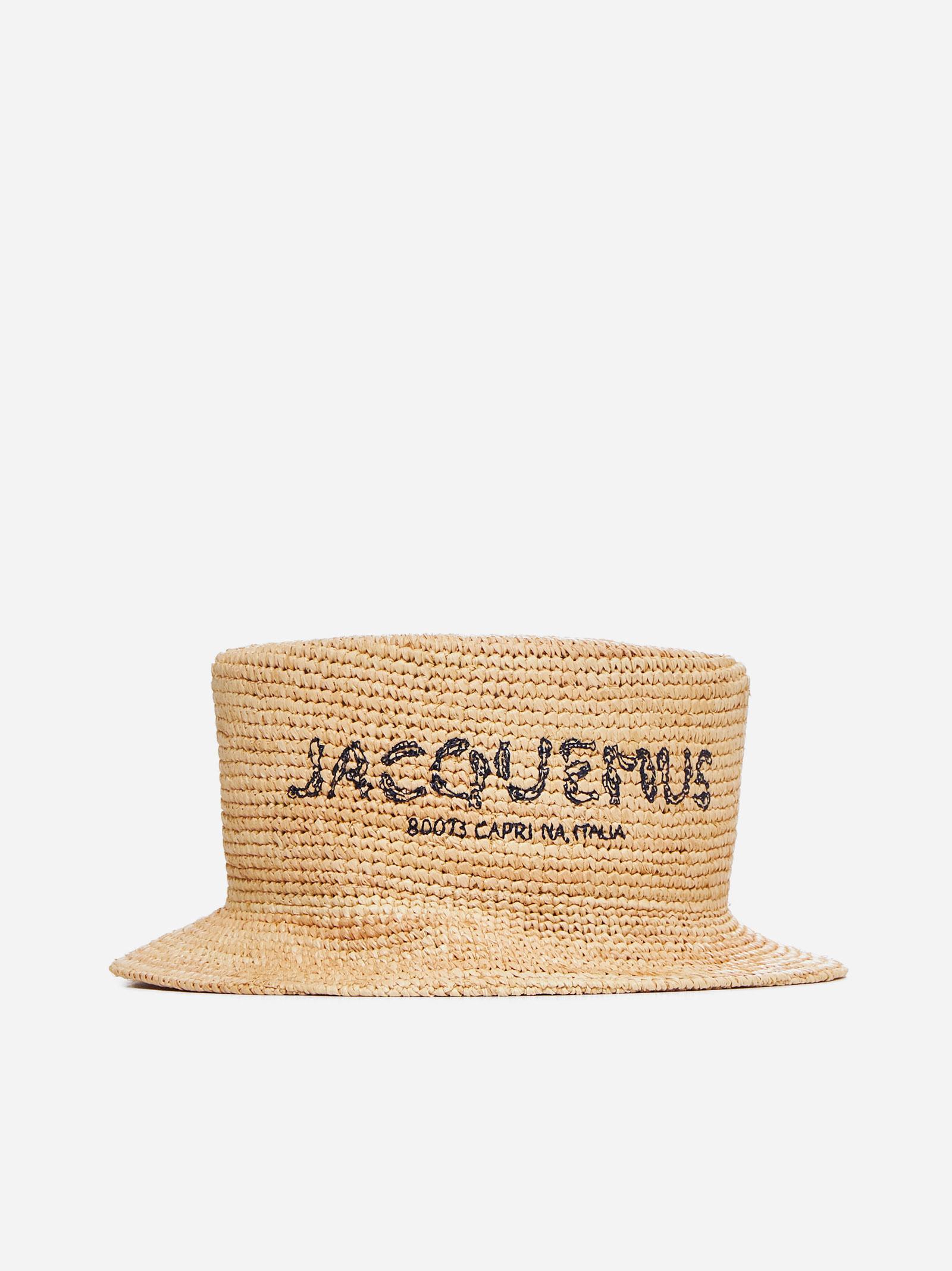 Shop Jacquemus Le Bob Pesco Raffia Hat In Natural