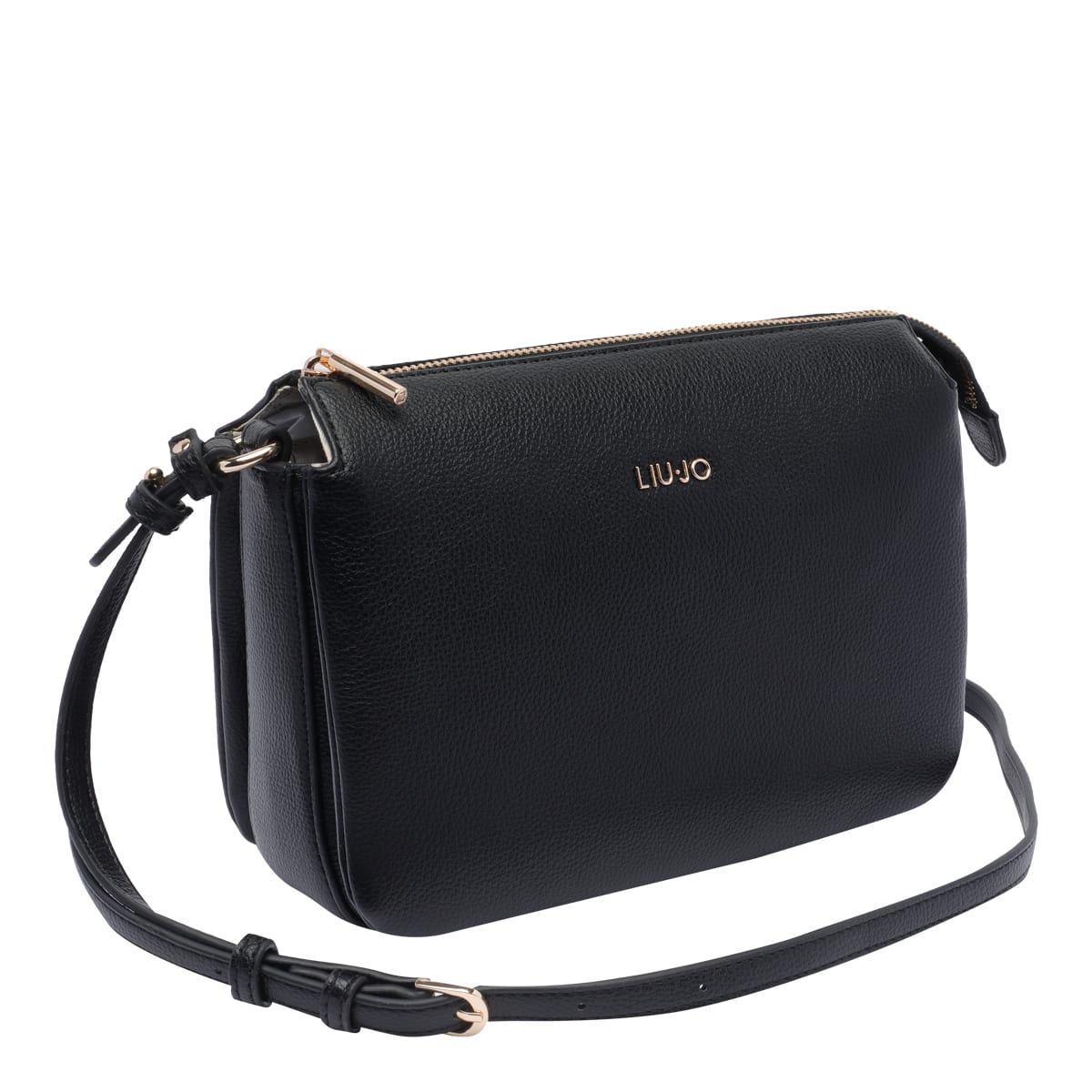 Liu •jo Logo-plaque Cross Body Bag In Black