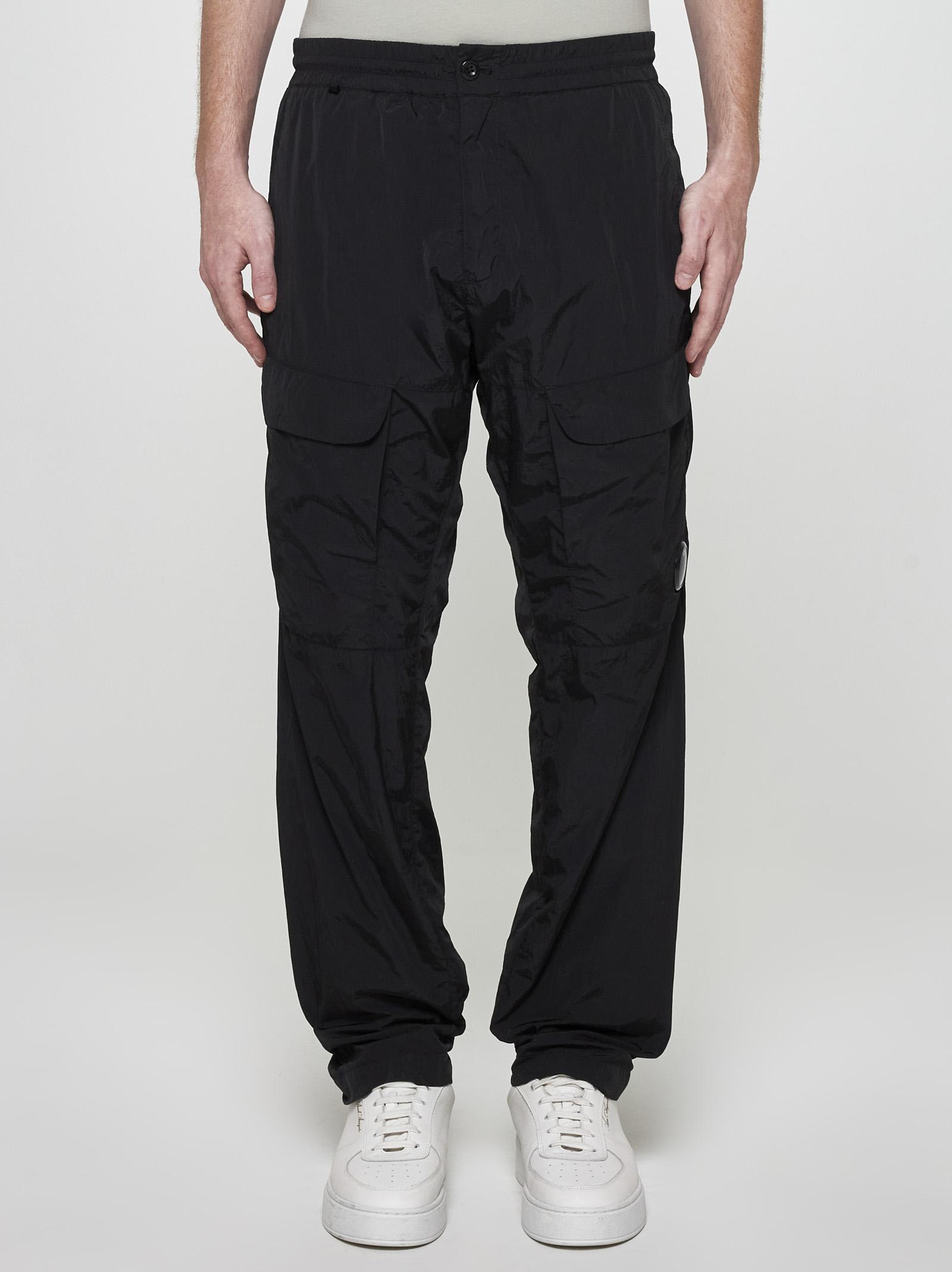 Shop C.p. Company Chrome-r Cargo Trousers In Nero