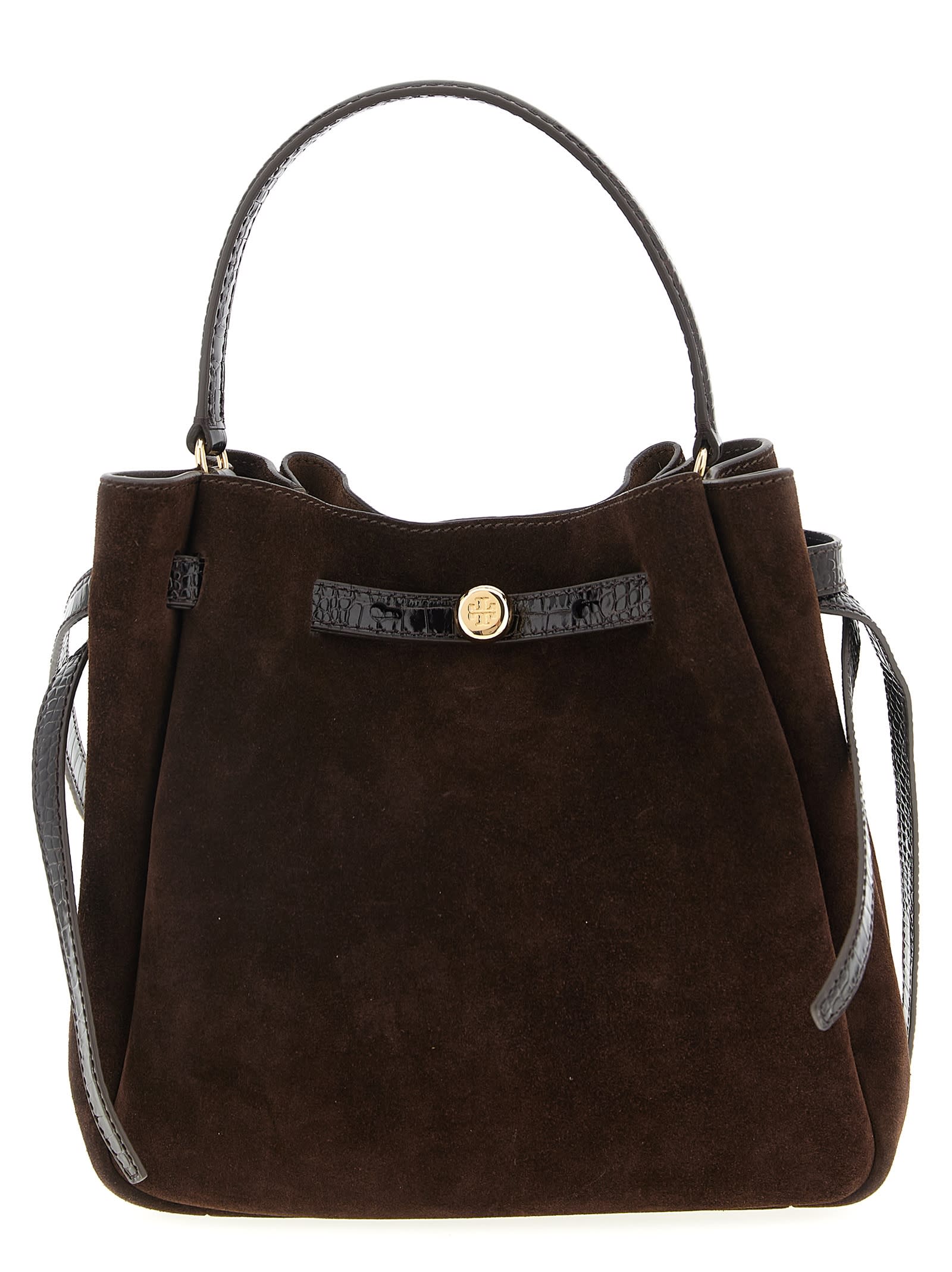 Tory Burch Romy Bucket Bag In Brown