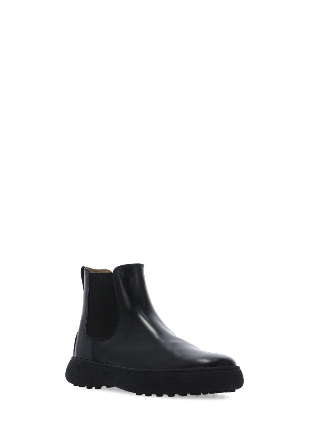 Shop Tod's Leather Chelsea Boots In Black