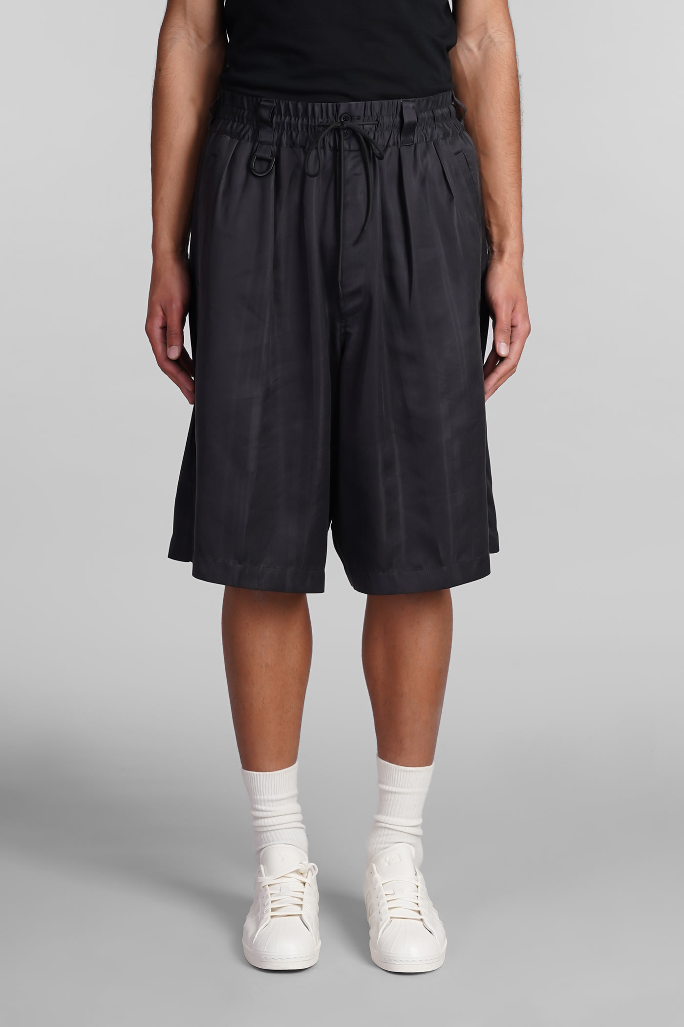 Shorts In Black Polyamide Polyester