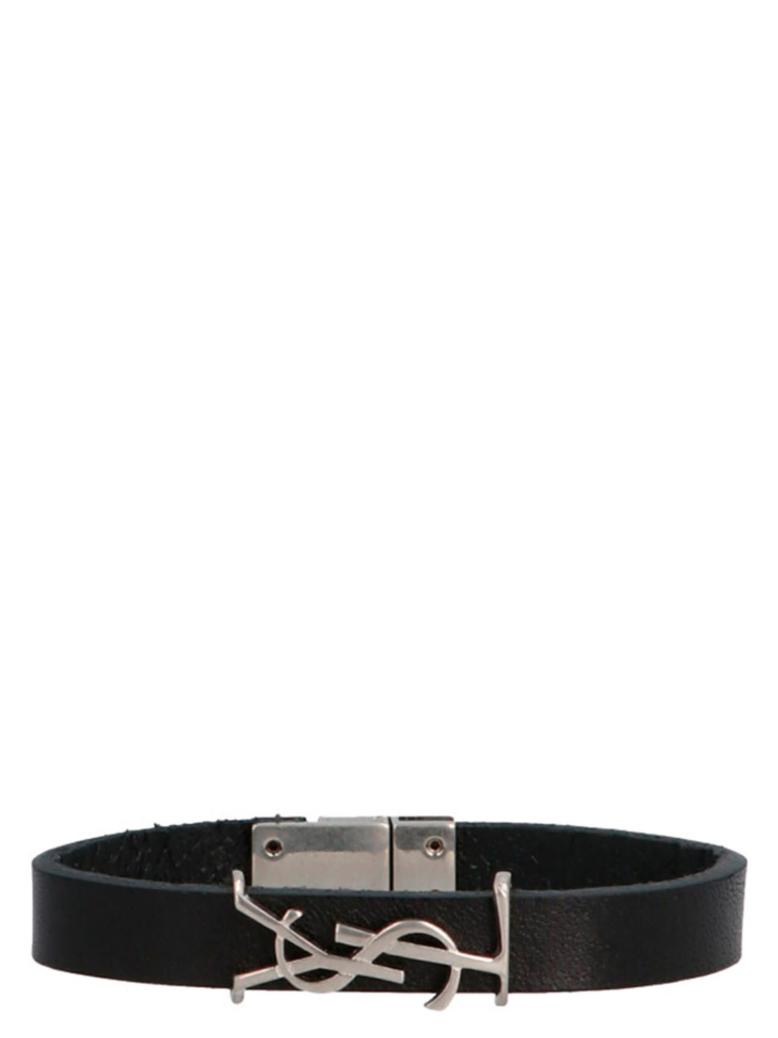 Shop Saint Laurent Opyum Bracelet In Nero