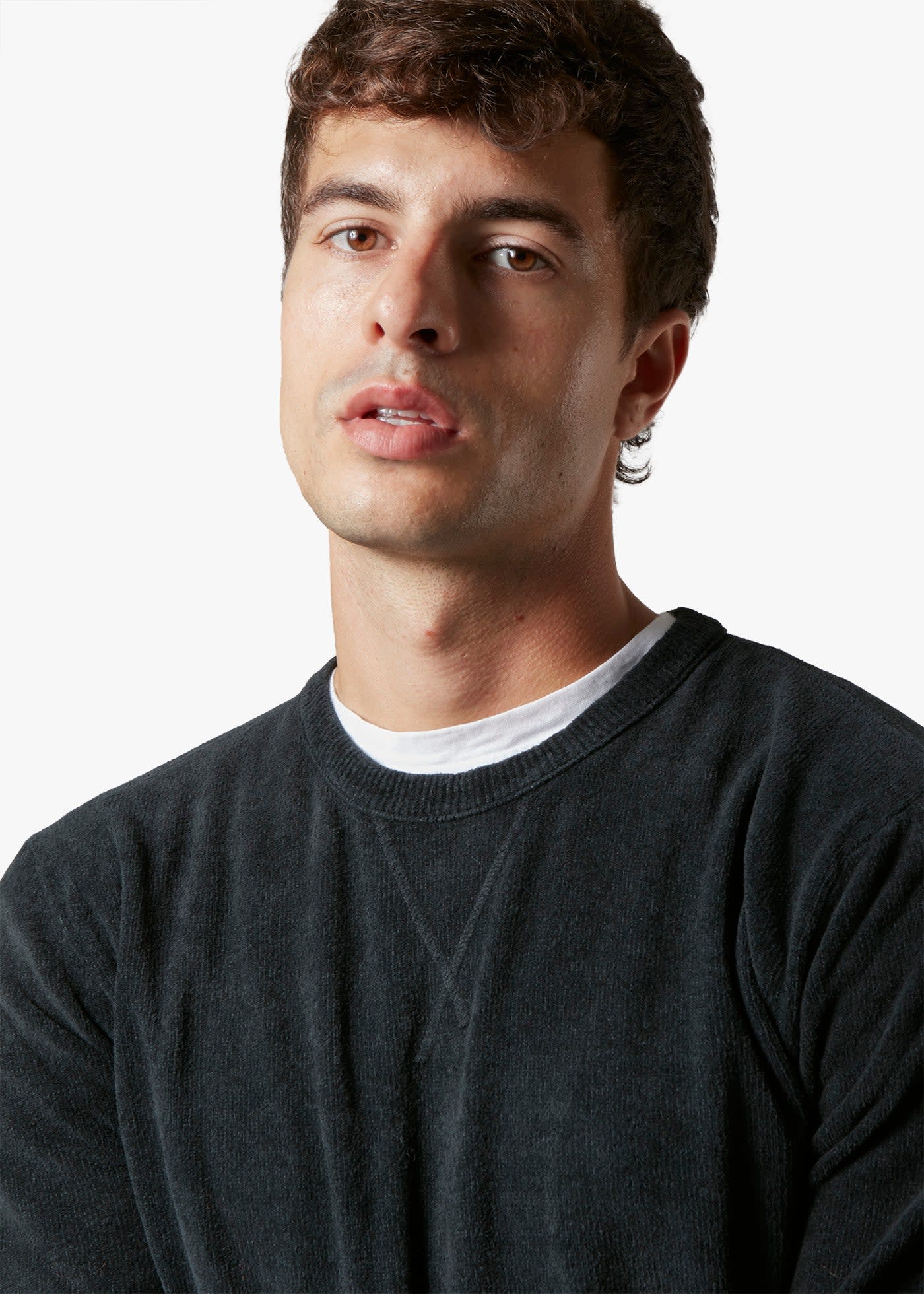 Doppiaa Aarmido Crew-neck Sweatshirt In Black