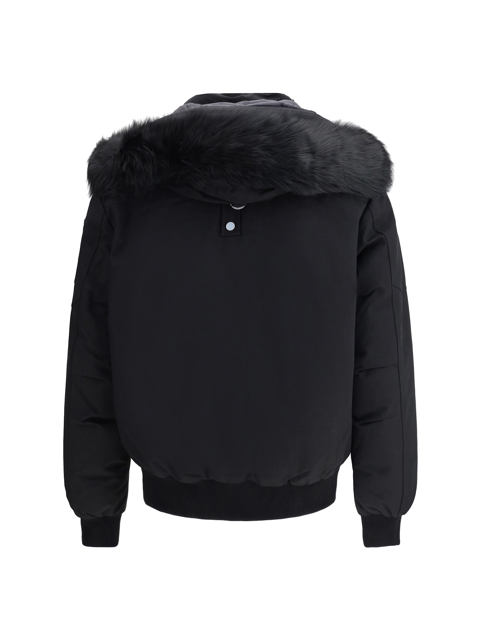 Moose Knuckles Original Ballistic Bomber With Removable Shearling In Black