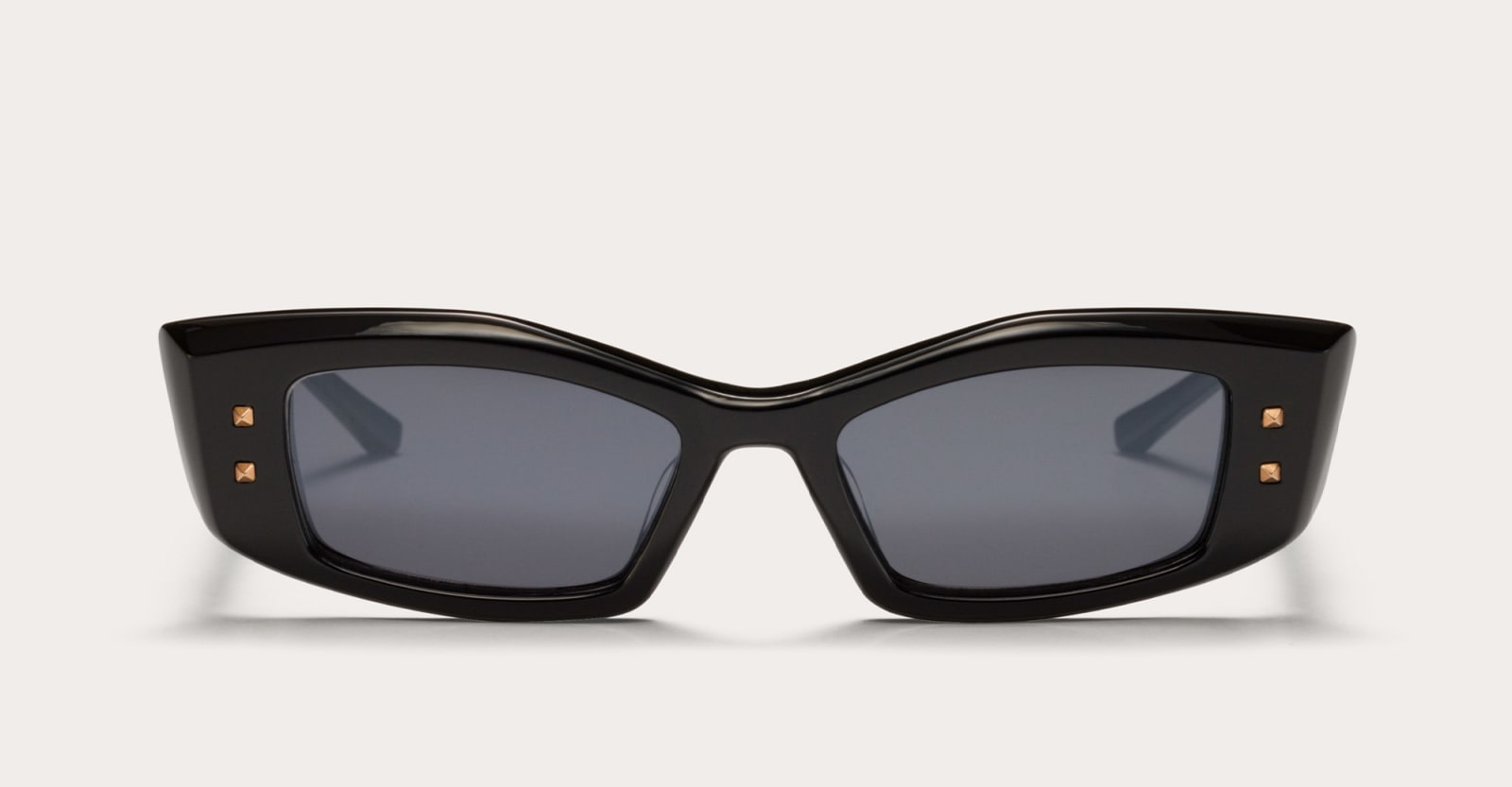 Valentino Quattro - Black / Rose Gold Sunglasses