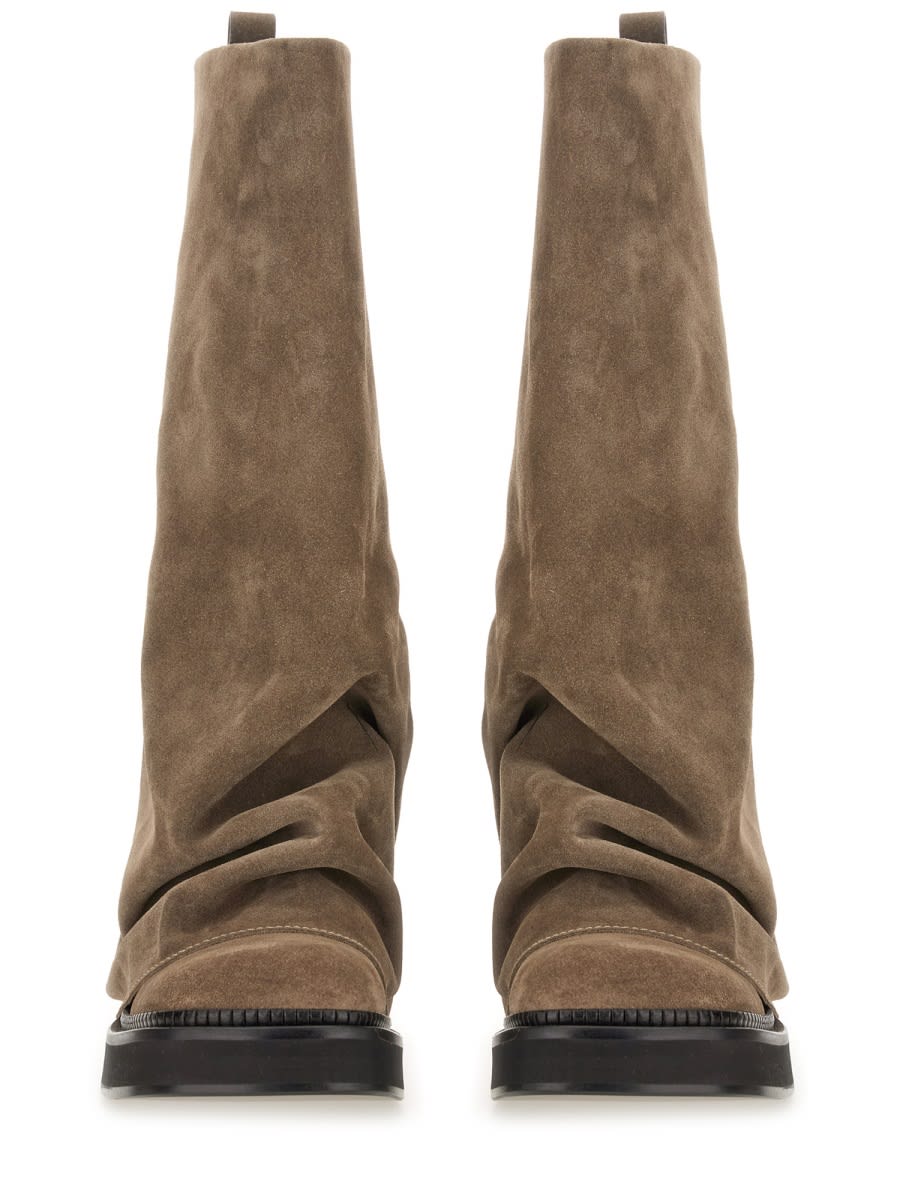 Attico Combat Boot Robin In Brown