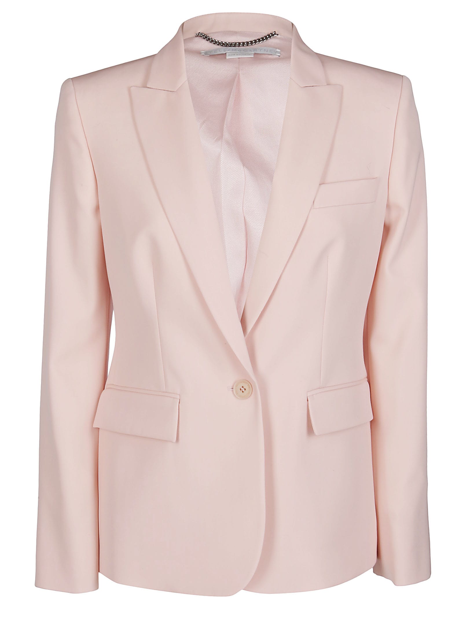 Stella Mccartney Blazer In Rose Pink Wool In Pastel Pink Modesens