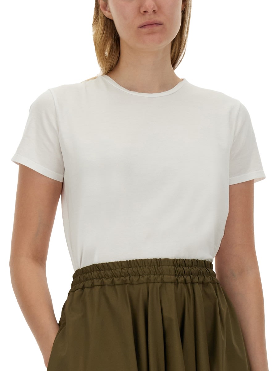 Shop Aspesi Cotton T-shirt In White