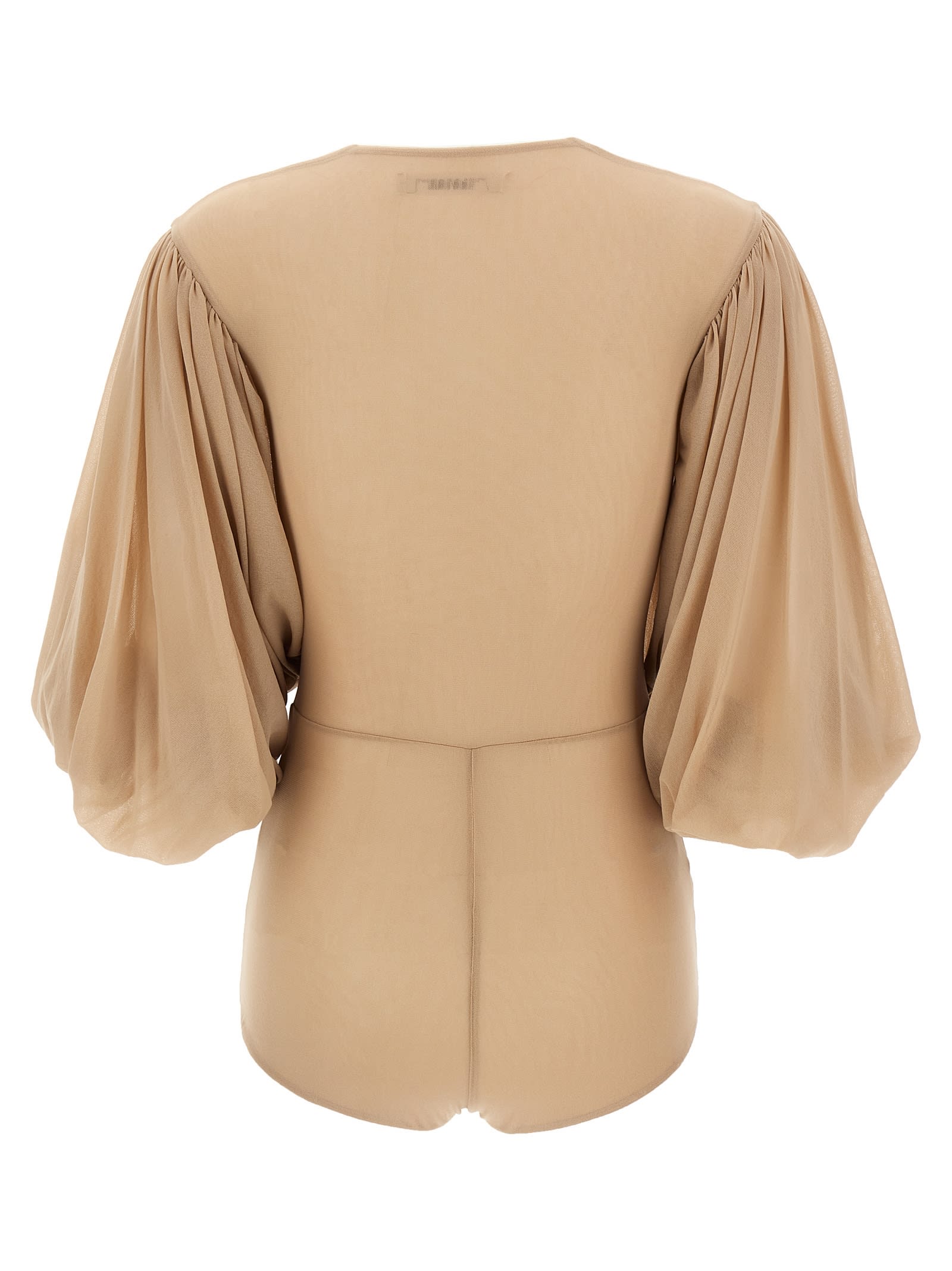 Philosophy Di Lorenzo Serafini Tulle Body In Beige