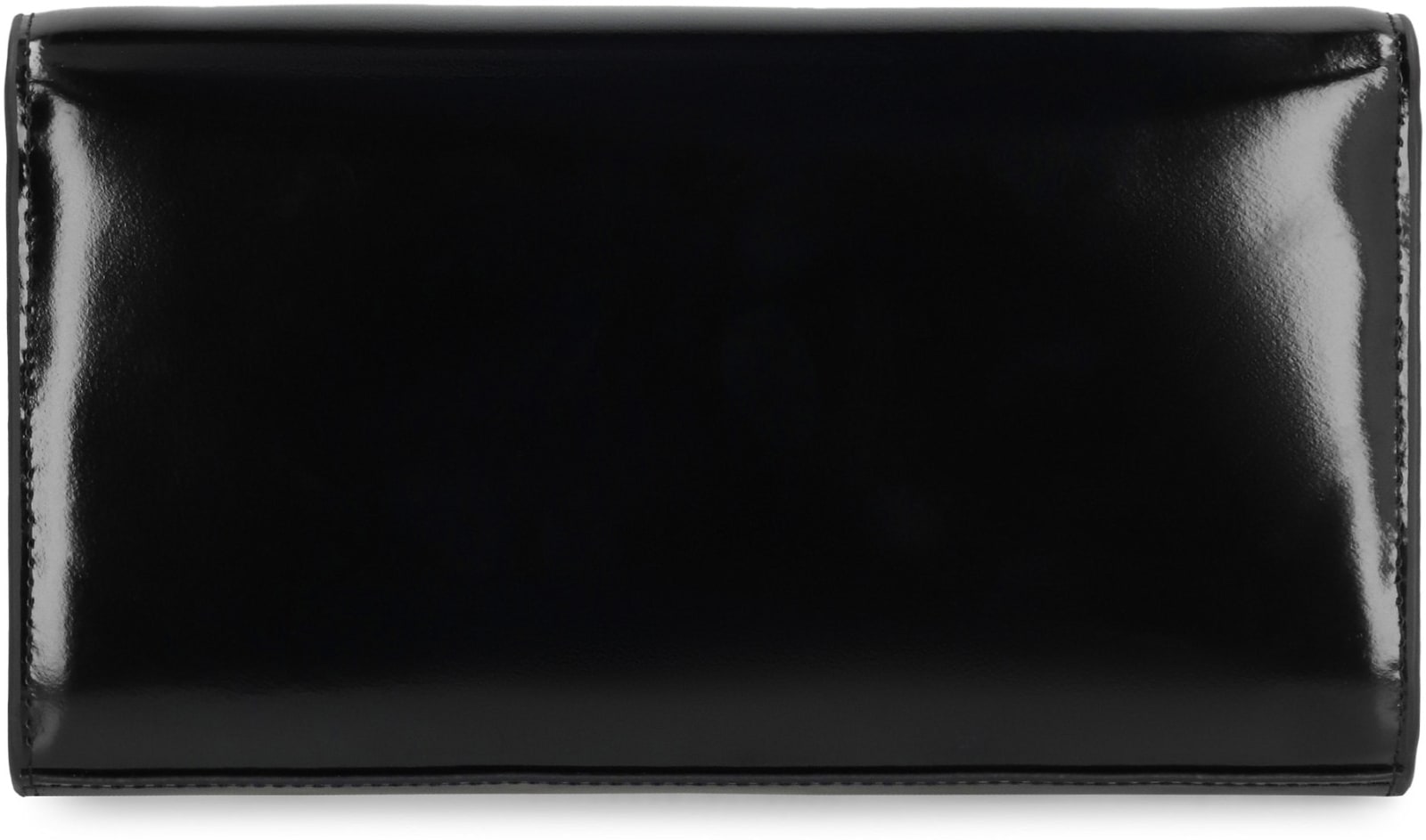 Shop Diesel 1dr Leather Wallet On Chain In Black