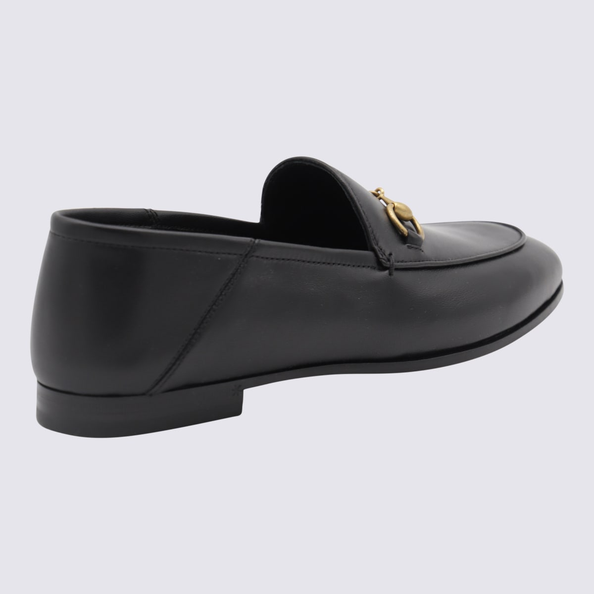 GUCCI BLACK LEATHER LOAFERS