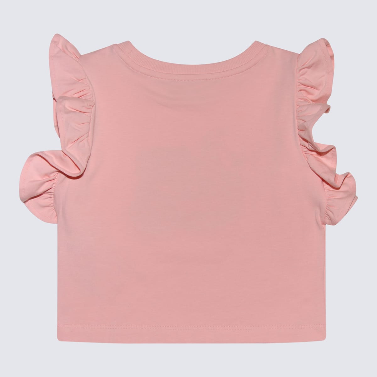 Shop Moschino Pink Multicolour Cotton Blend T-shirt In Rosa