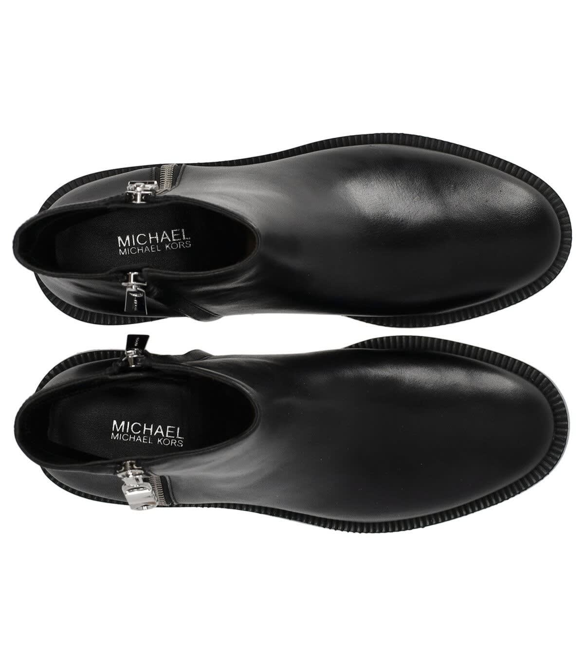 Shop Michael Kors Regan Flat Boots In Nero