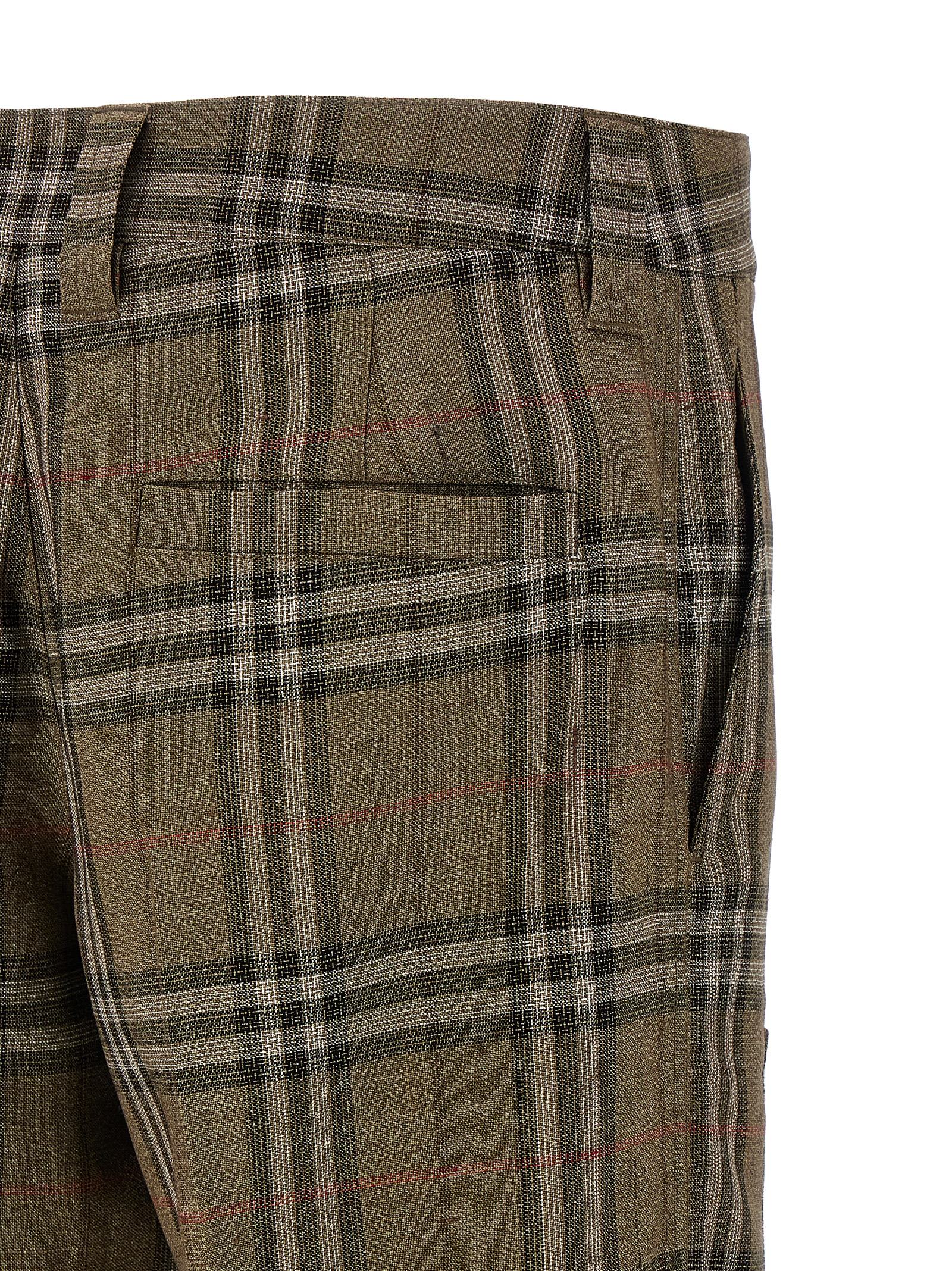 Burberry Cargo Pant With Embroidered Viscose Blend