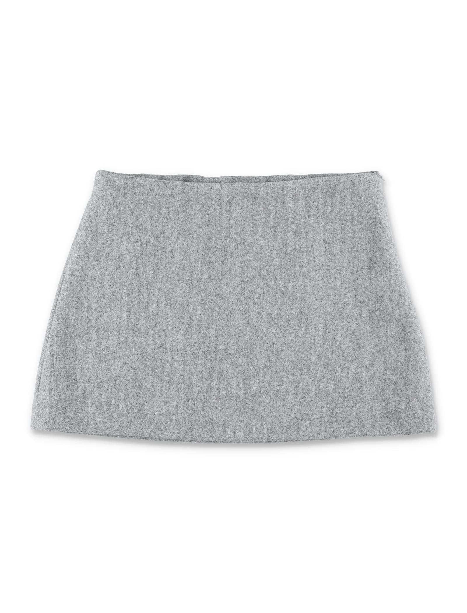 Il Gufo Kid - Techno-wool Skirt In Grey