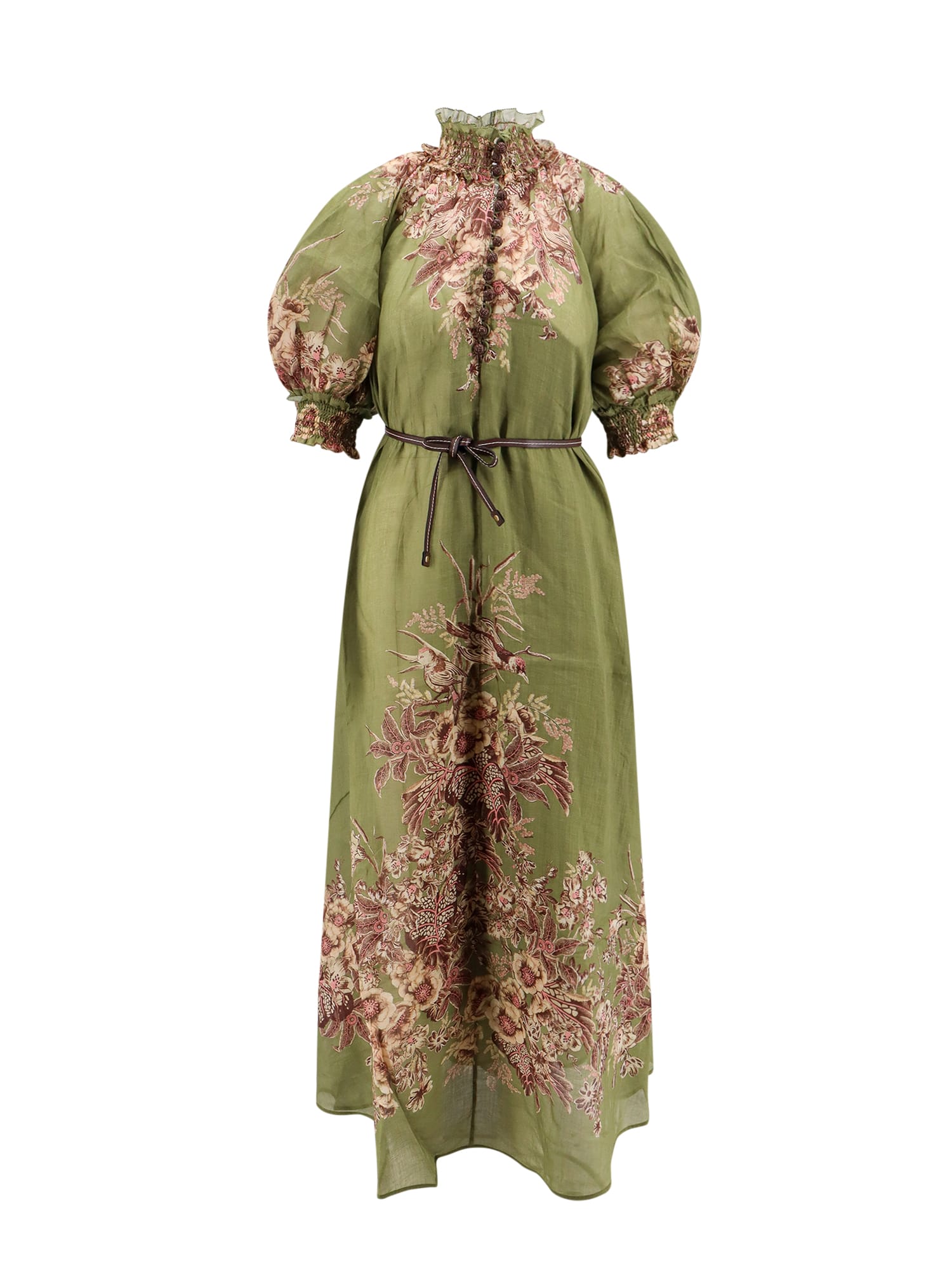 Shop Zimmermann Dress In Verde