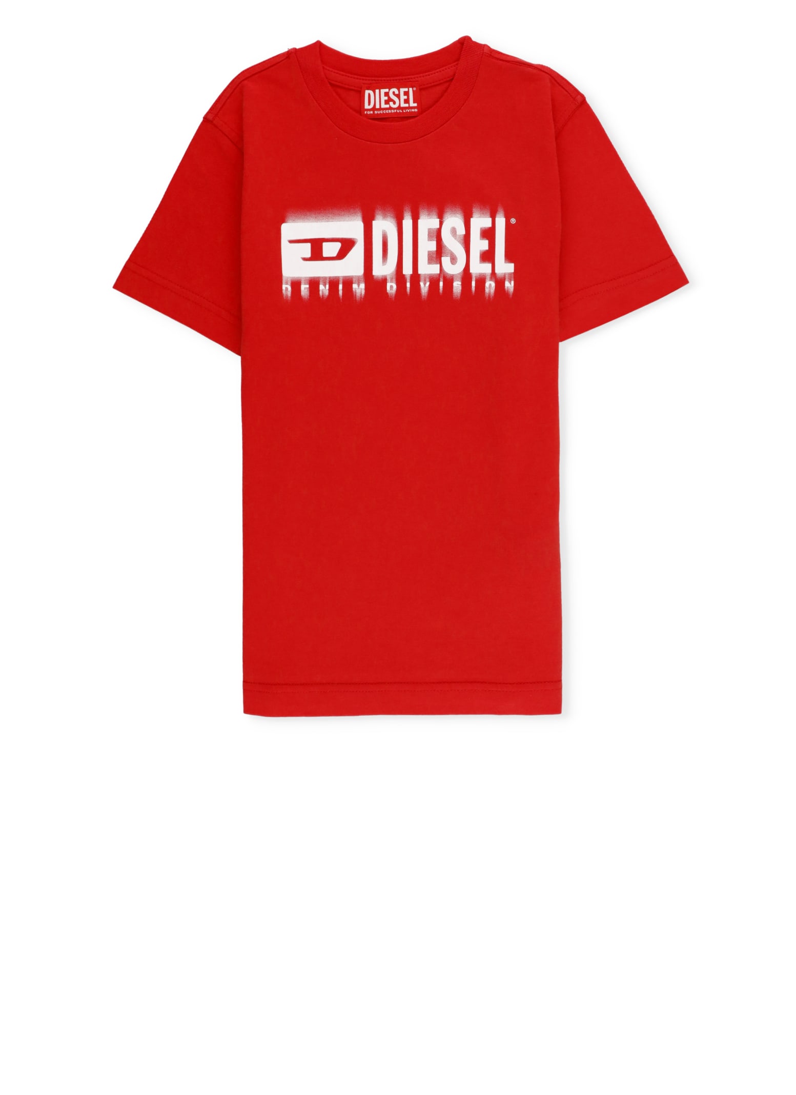 Diesel Kids' T-shirt With Logo In Red