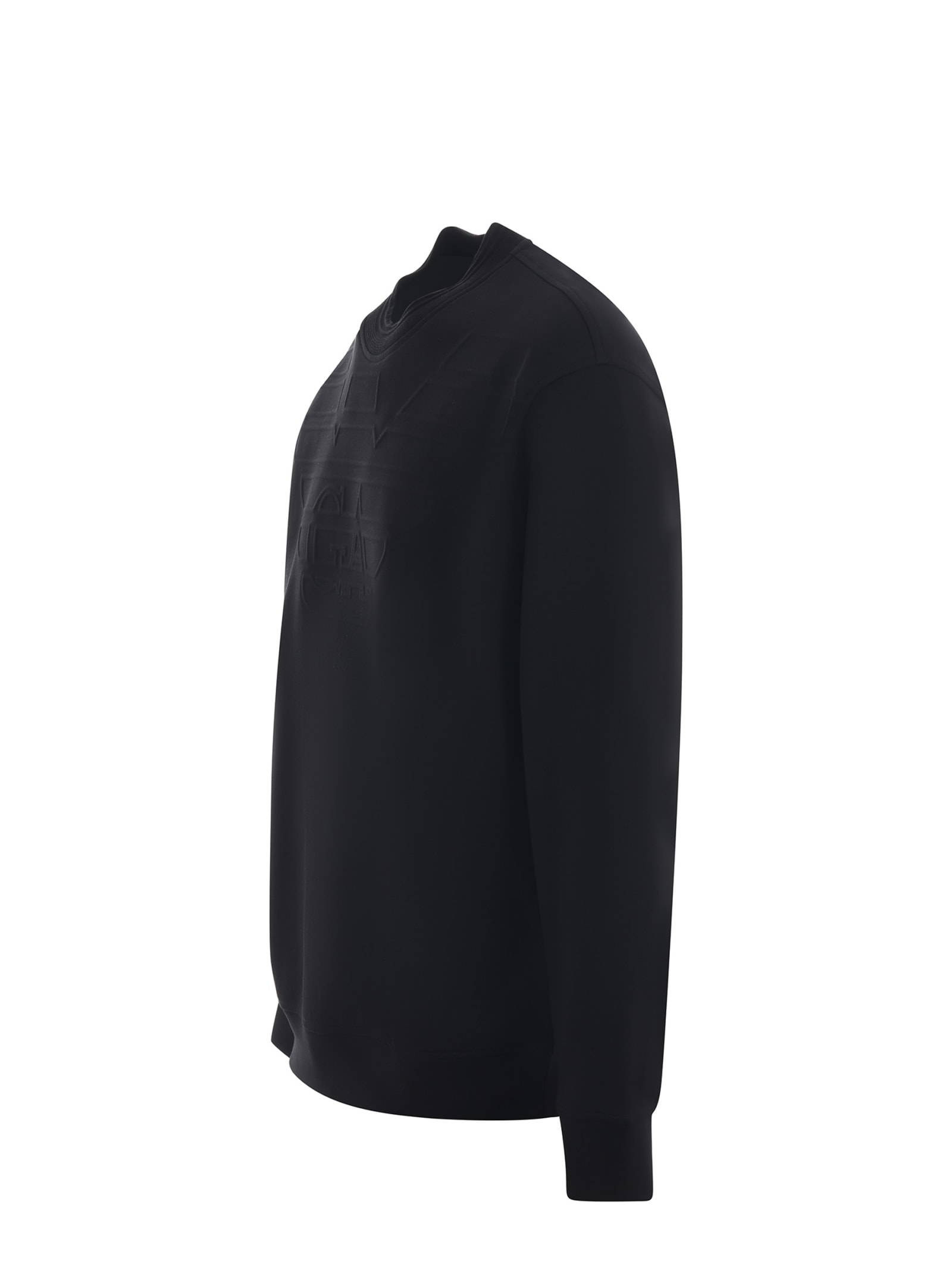 Shop Emporio Armani Sweatshirt In Black