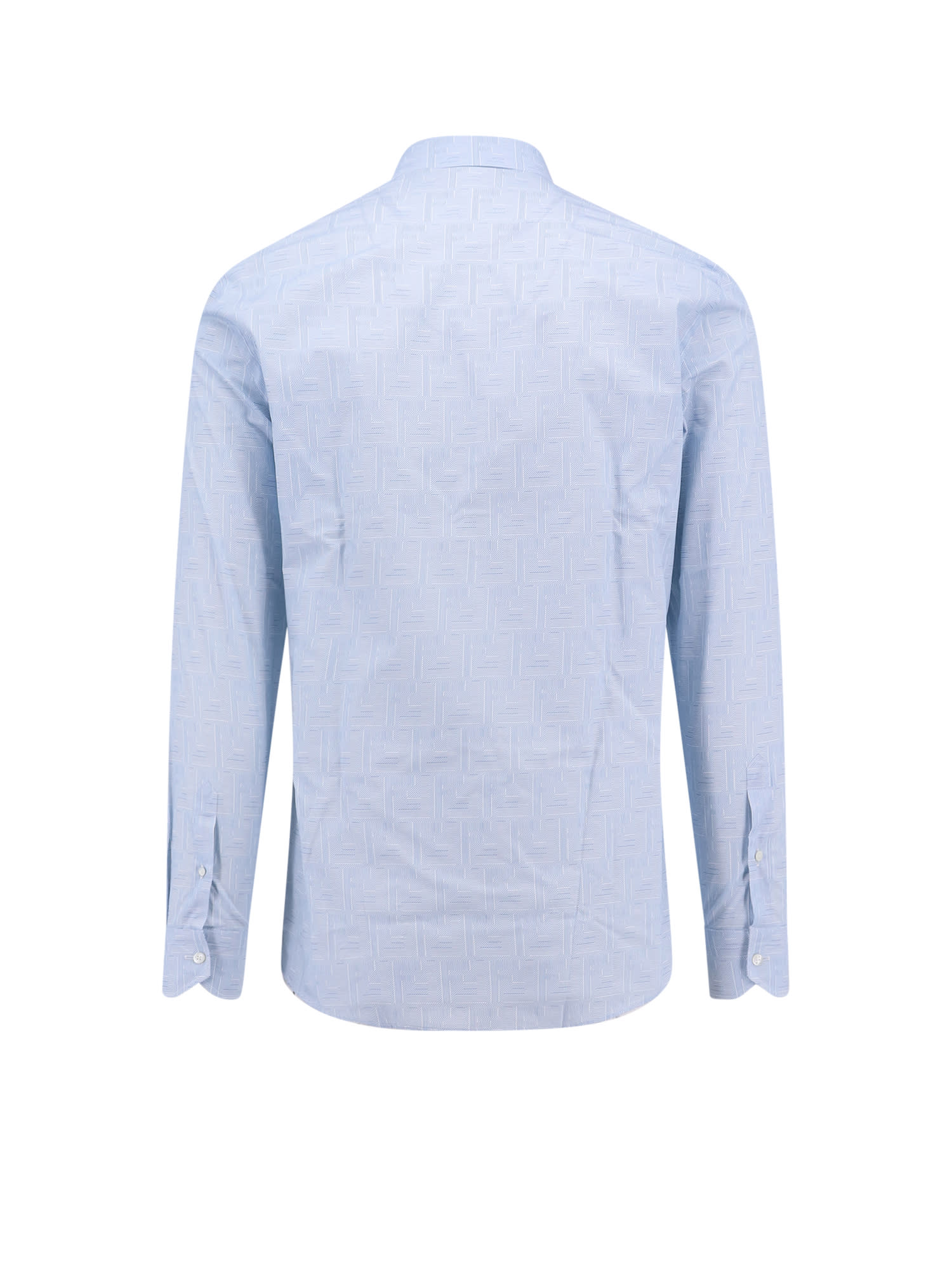 Shop Fendi Shirt In Light Blue