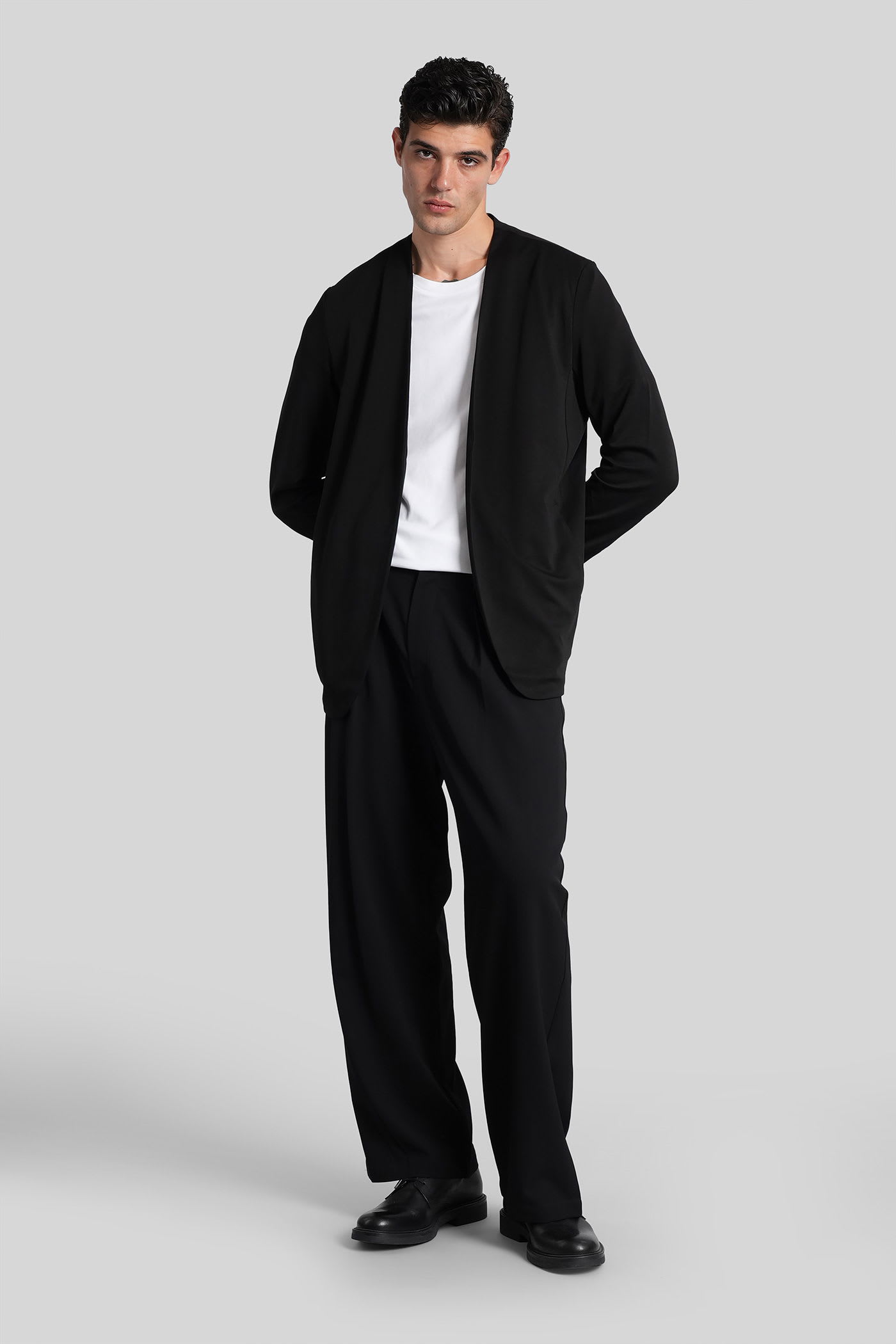 Attachment Cardigan In Black Cotton In Multi