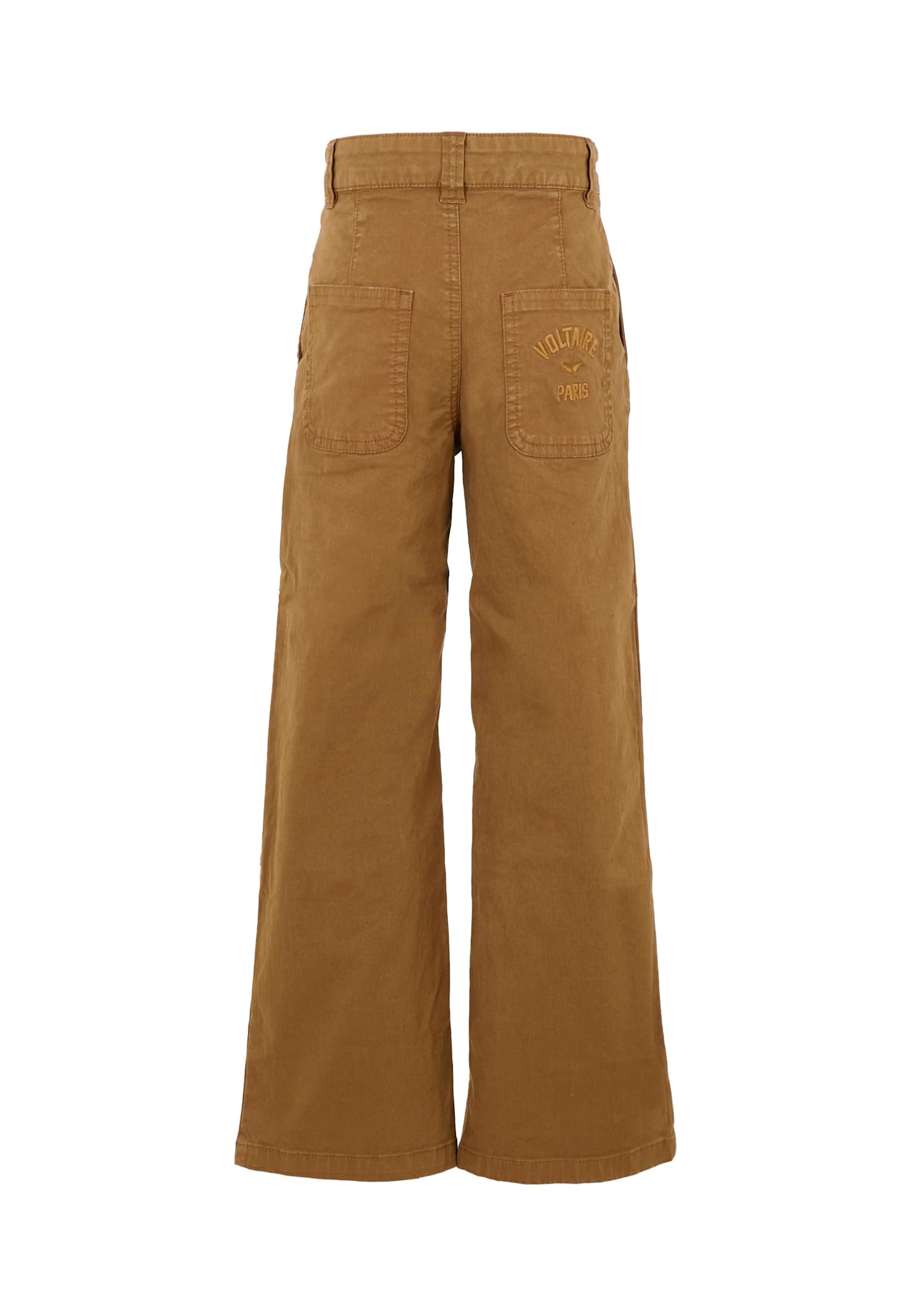 Zadig & Voltaire Brown Trousers For Boy With Logo In Brown