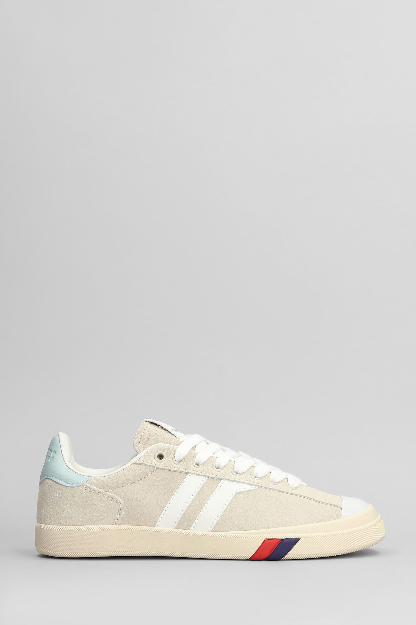 Court Ace Sneakers In Beige Suede