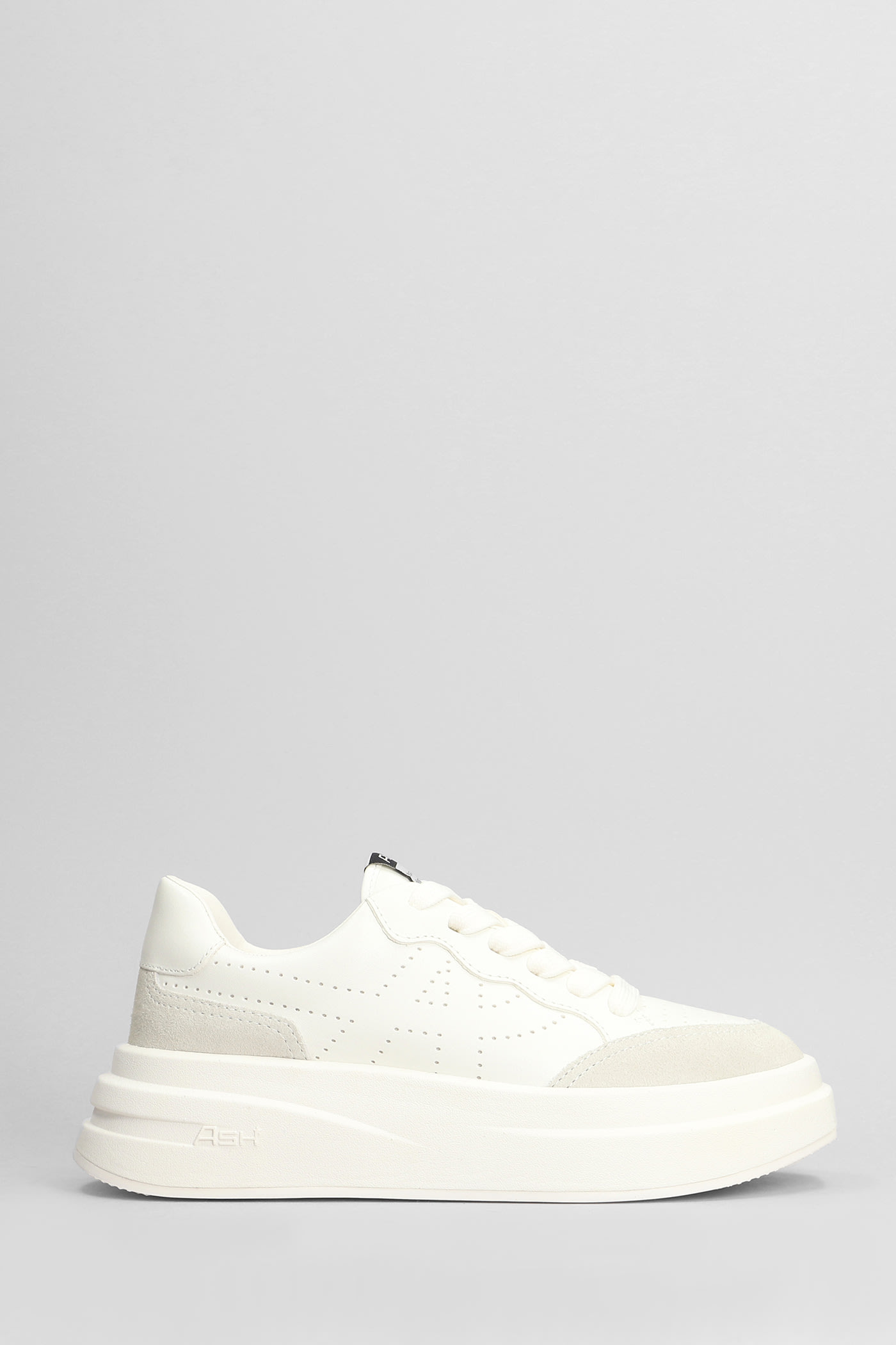 Impuls Bis Sneakers In White Suede And Leather