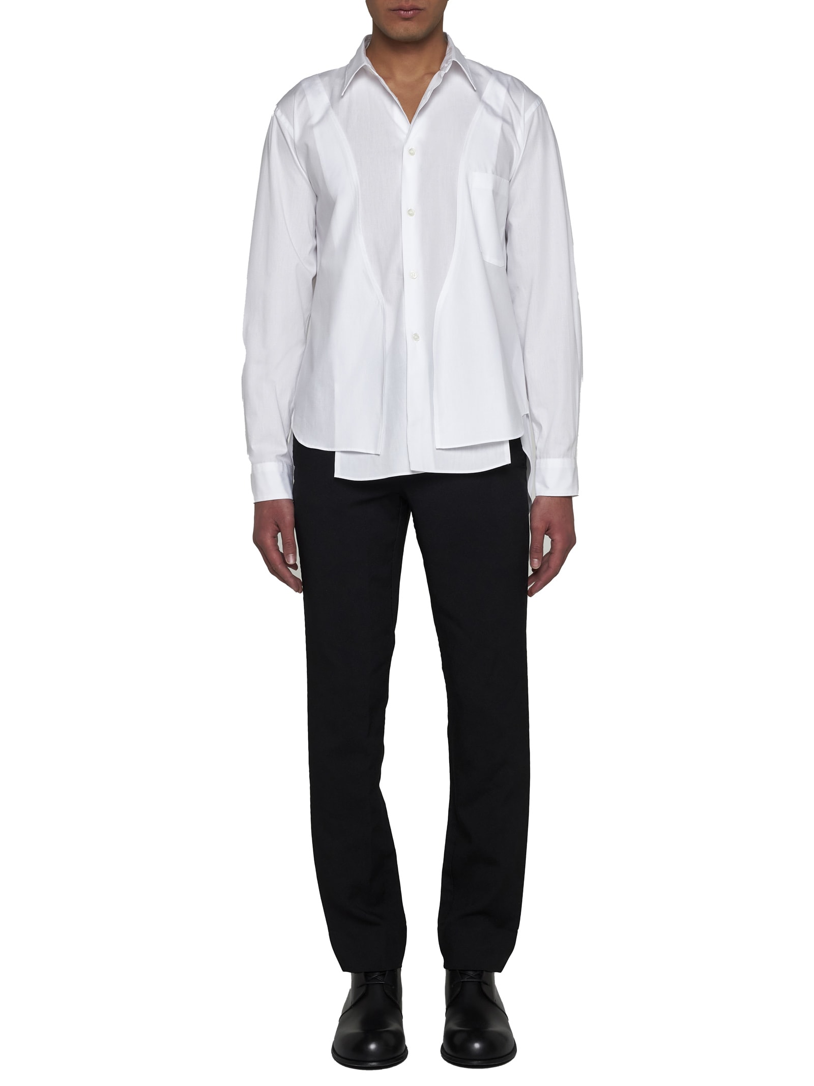 Shop Comme Des Garçons Homme Deux Shirt In White