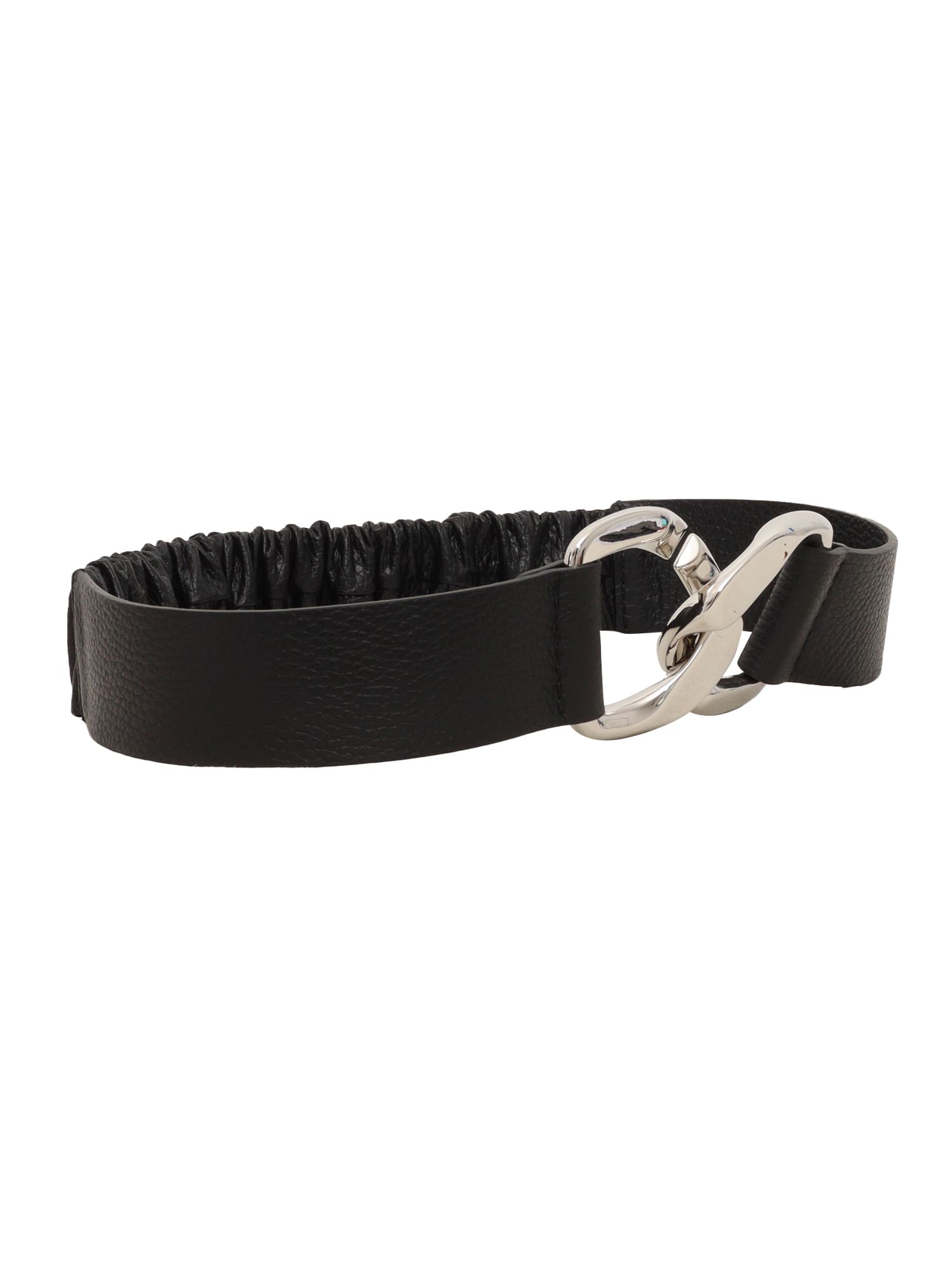 Orciani Elasticated Chain-buckle Belt In Black