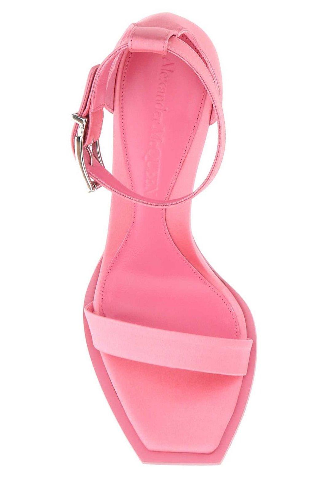 Shop Alexander Mcqueen Ankle Strap Sandals In Pink