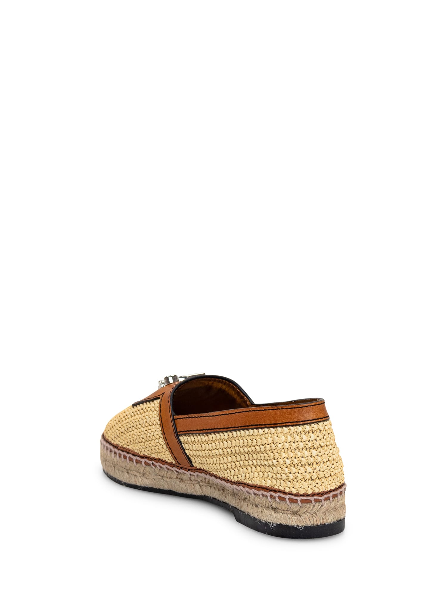 Dsquared2 Brown Cashmere Rafia Espradillas In Beige