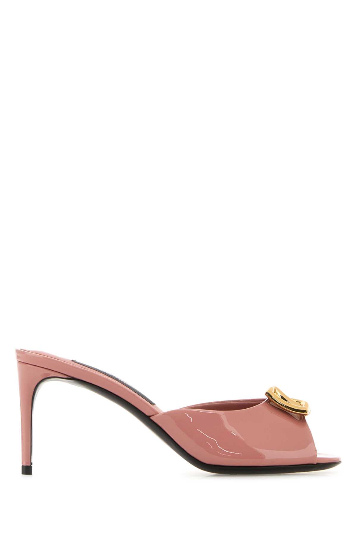 Pink Leather Keira Mules