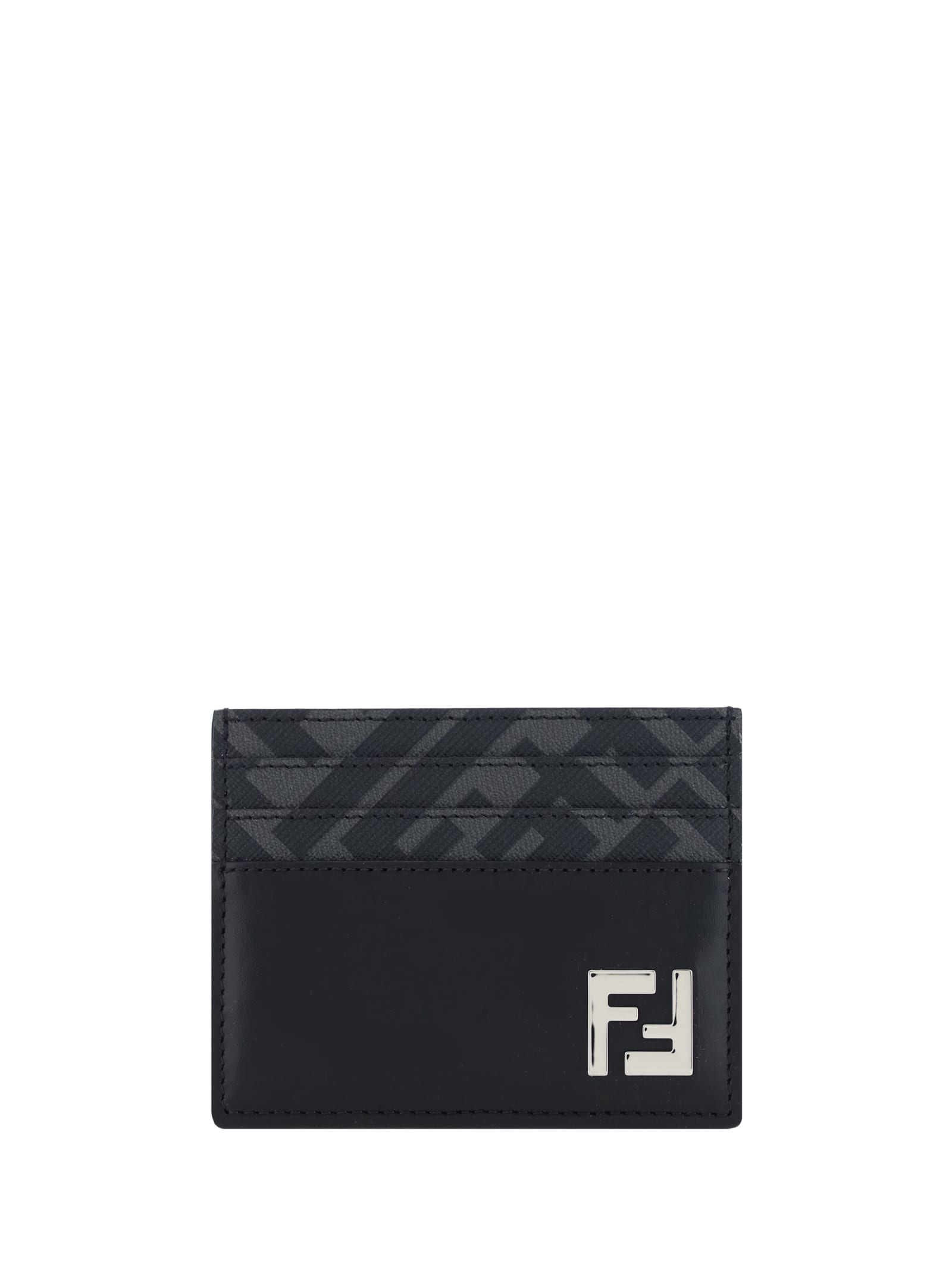 Fendi Black ff Squared Card Holder