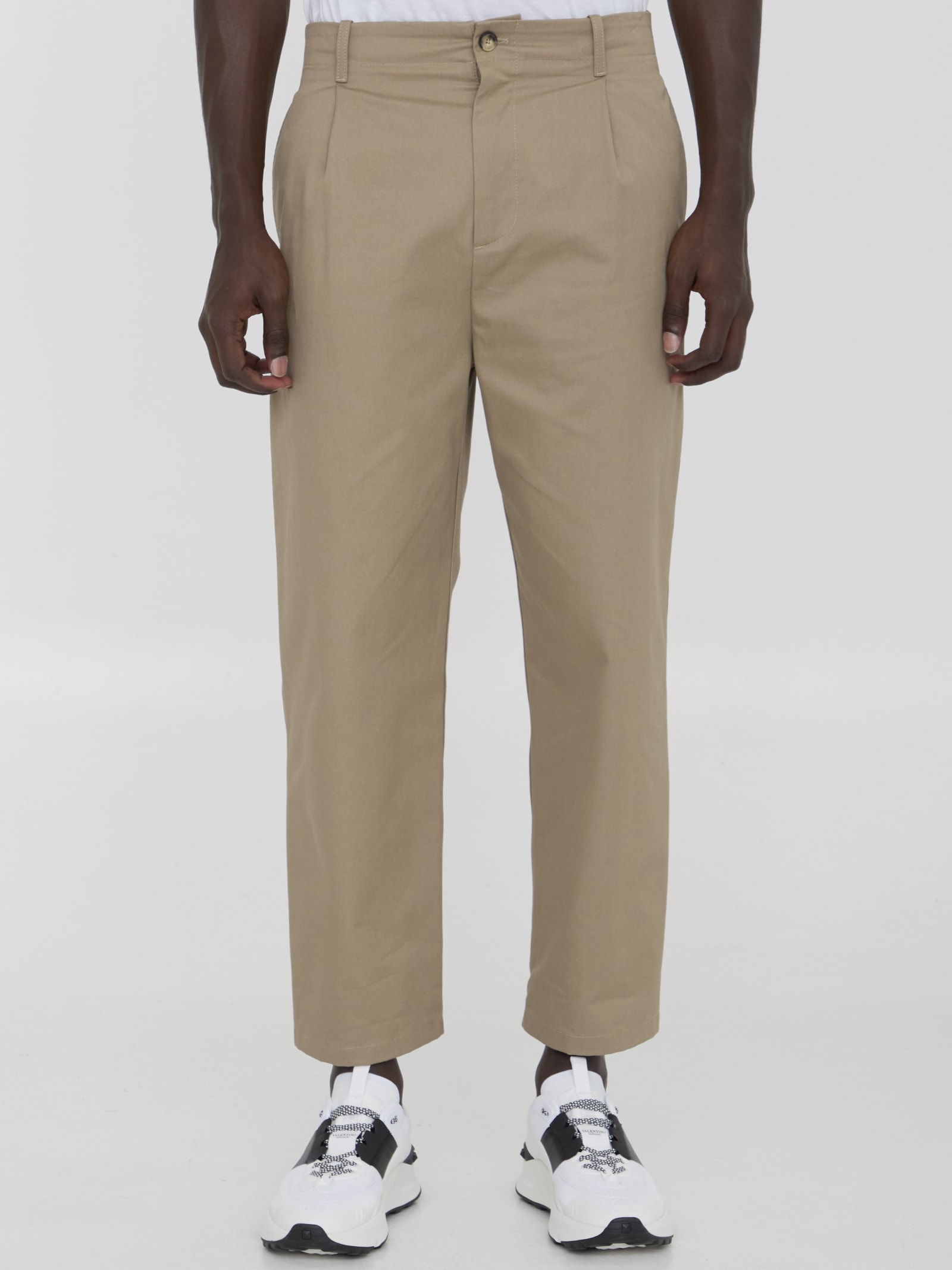 Pants In Cotton Gabardine